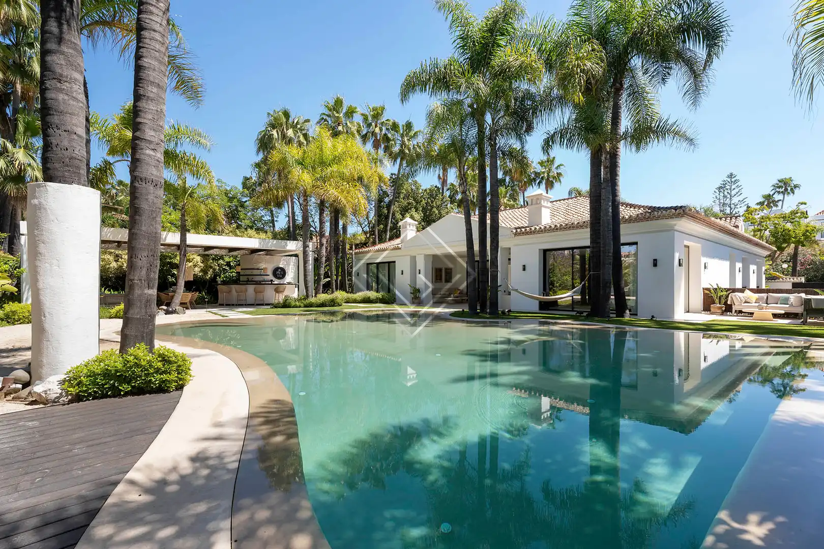 Vista exterior de Casa o chalet en venta en Marbella con Aire acondicionado, Jardín privado y Terraza