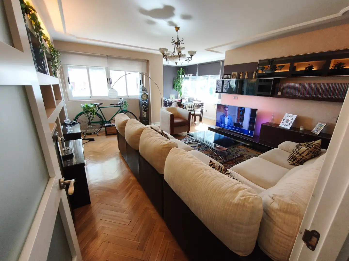 Sala de estar de Piso en venta en Móstoles con Aire acondicionado, Calefacción y Parquet