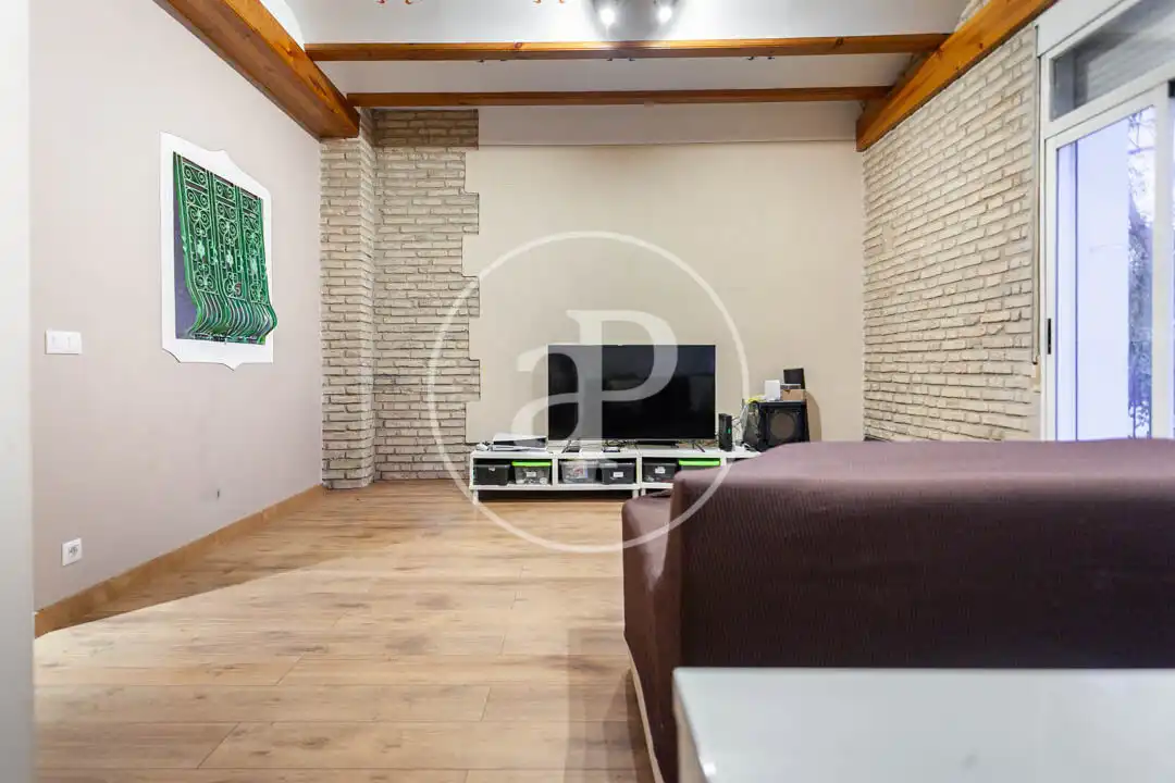 Wohnzimmer von Wohnung zum Verkauf in Valencia mit Klimaanlage, Heizung und Terrasse