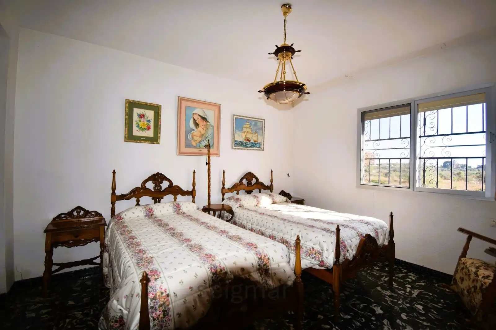 Bedroom of Houses for sale in Villajoyosa / La Vila Joiosa  with Air Conditioner, Heating and Private garden