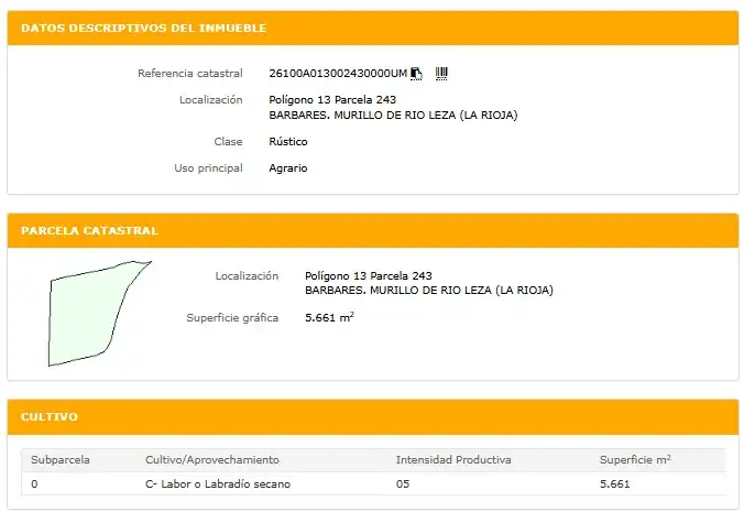 Terreny rústic en venda a Murillo de Río Leza, imagen 2