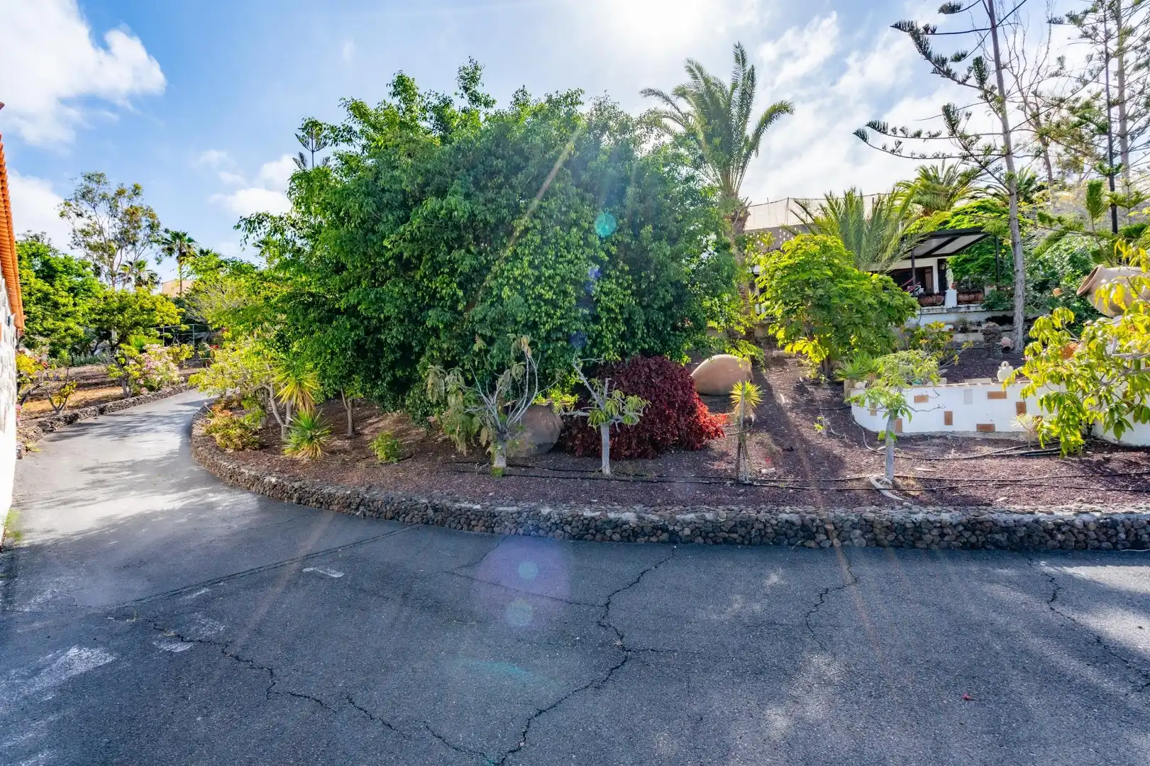 Vista exterior de Casa o xalet en venda en Guía de Isora amb Aire condicionat, Jardí privat i Terrassa