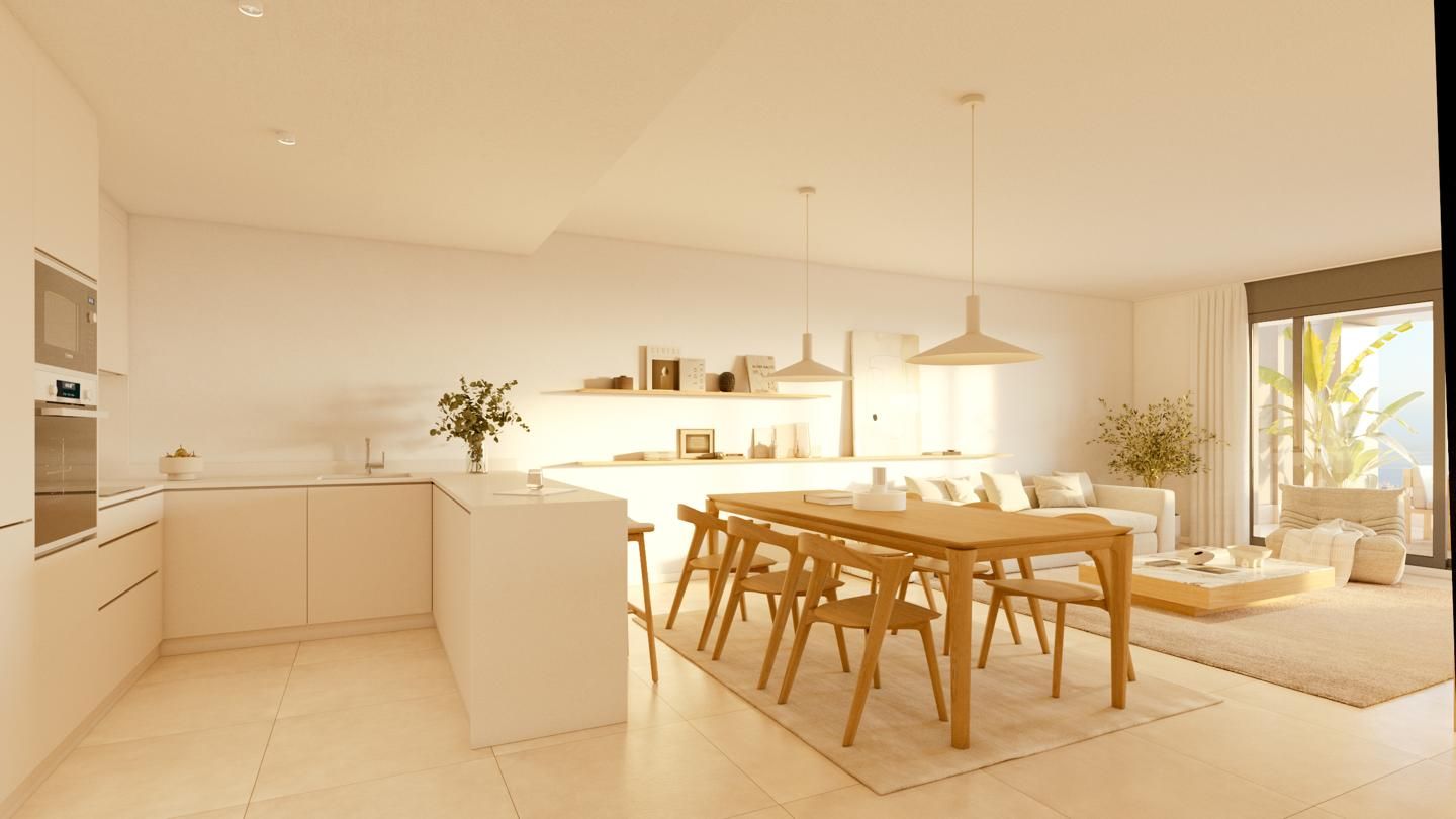 Cuina de Apartament en venda en Estepona amb Aire condicionat, Calefacció i Jardí privat