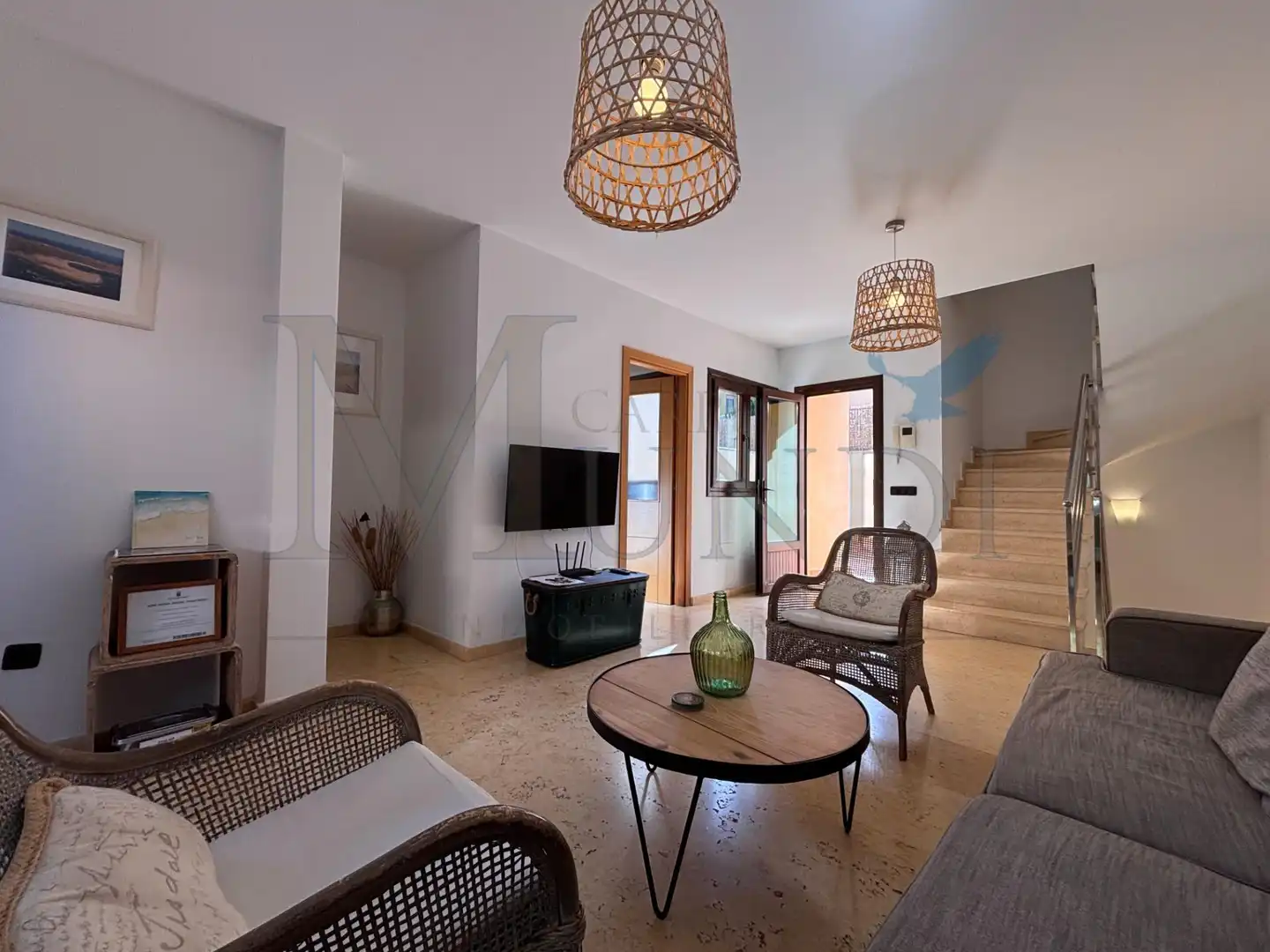 Living room of Houses for sale in La Oliva  with Terrace, Storage room and Furnished