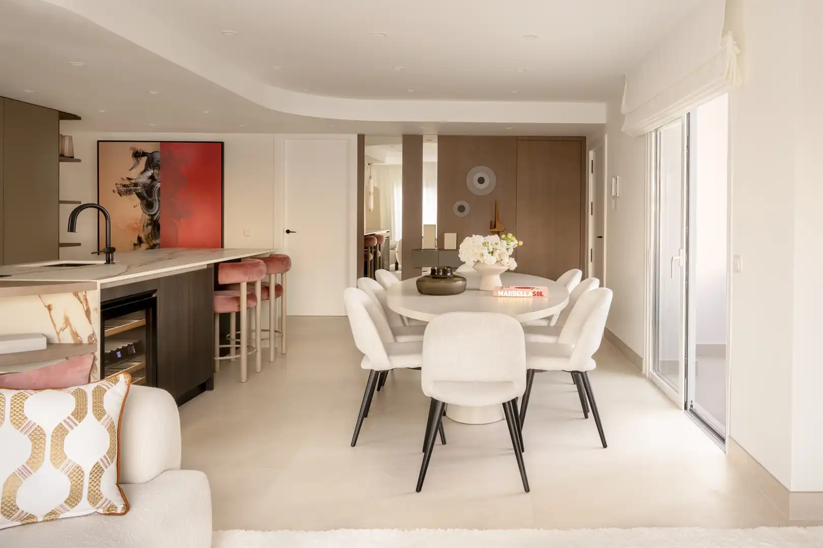 Esszimmer von Dachboden zum Verkauf in Estepona mit Klimaanlage, Terrasse und Abstellraum