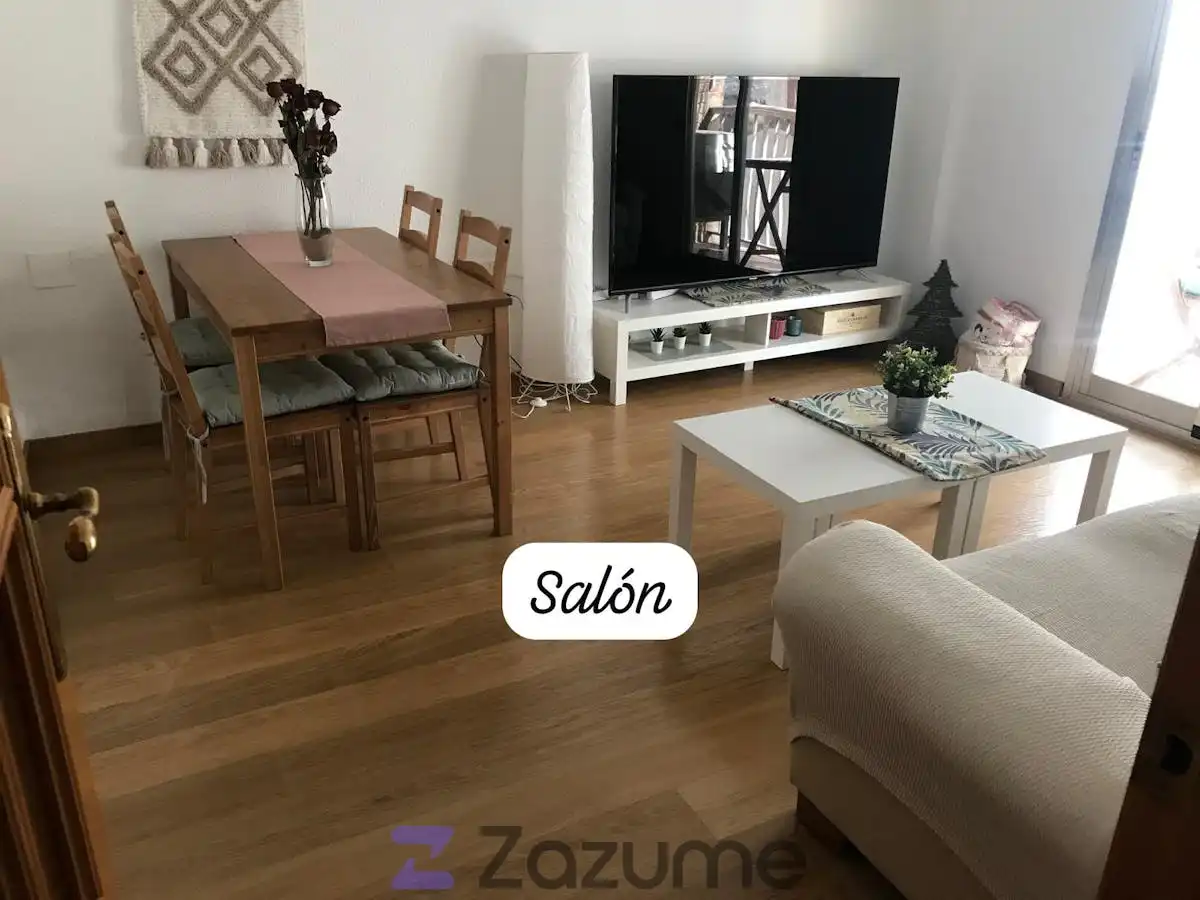 Sala d'estar de Pis de lloguer en Valencia amb Aire condicionat, Terrassa i Moblat