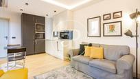 Living room of Flat to rent in  Madrid Capital  with Air Conditioner, Heating and Private garden