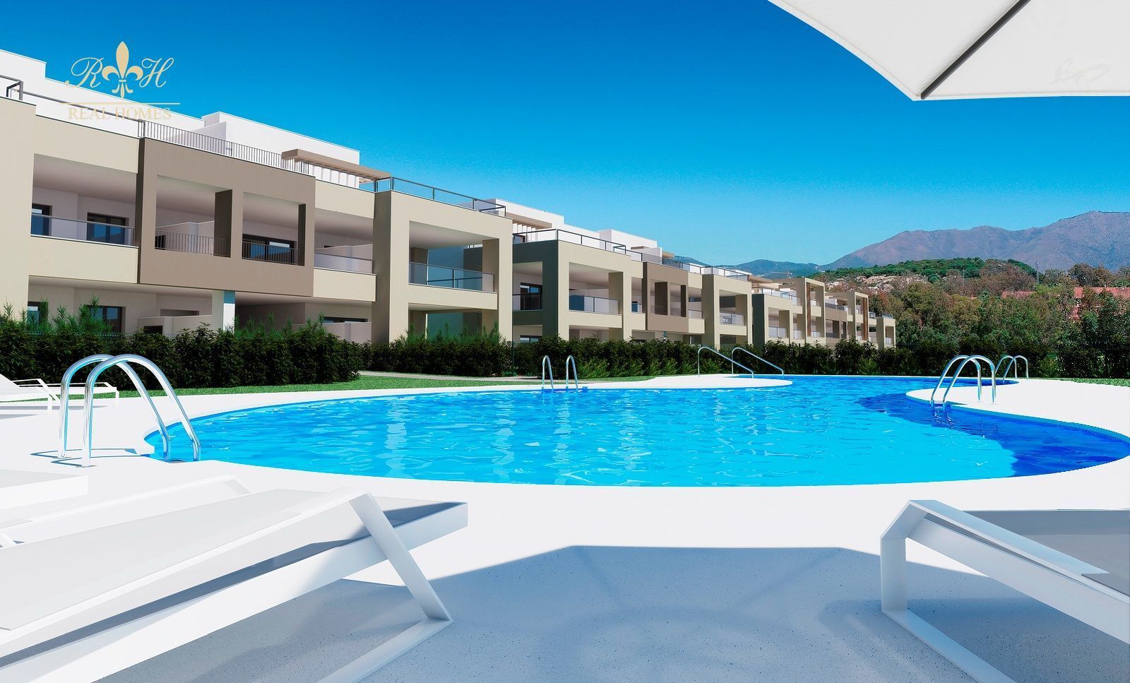 Swimming pool of Flat for sale in Casares  with Air Conditioner, Terrace and Swimming Pool