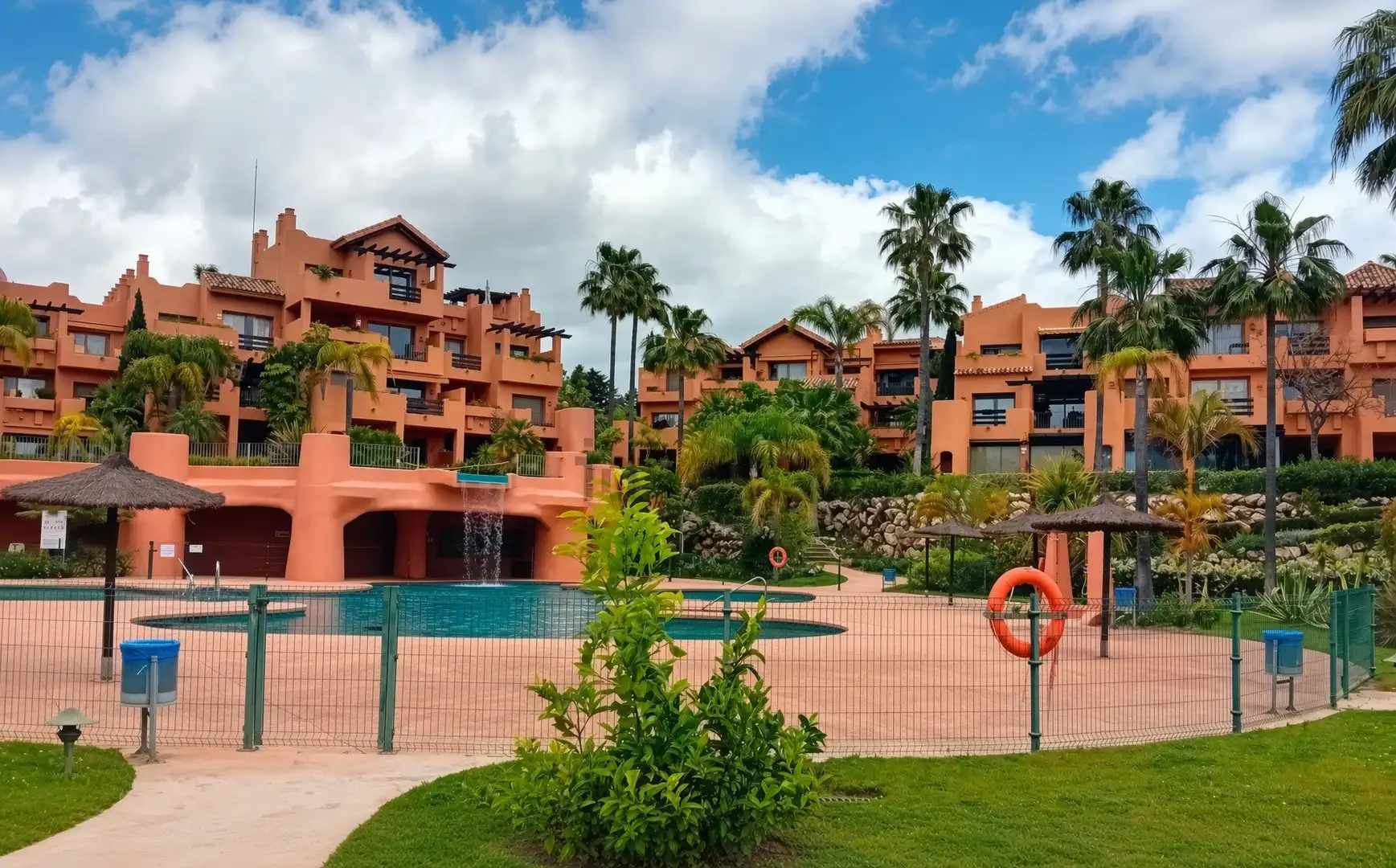 Exterior view of Apartments for sale in Estepona  with Terrace, Storage room and Swimming Pool
