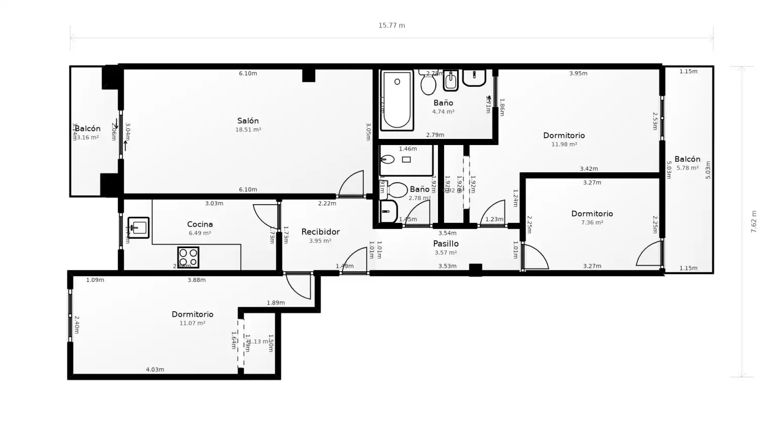 Appartement avec terrasse à vendre à Centre, imagen 52