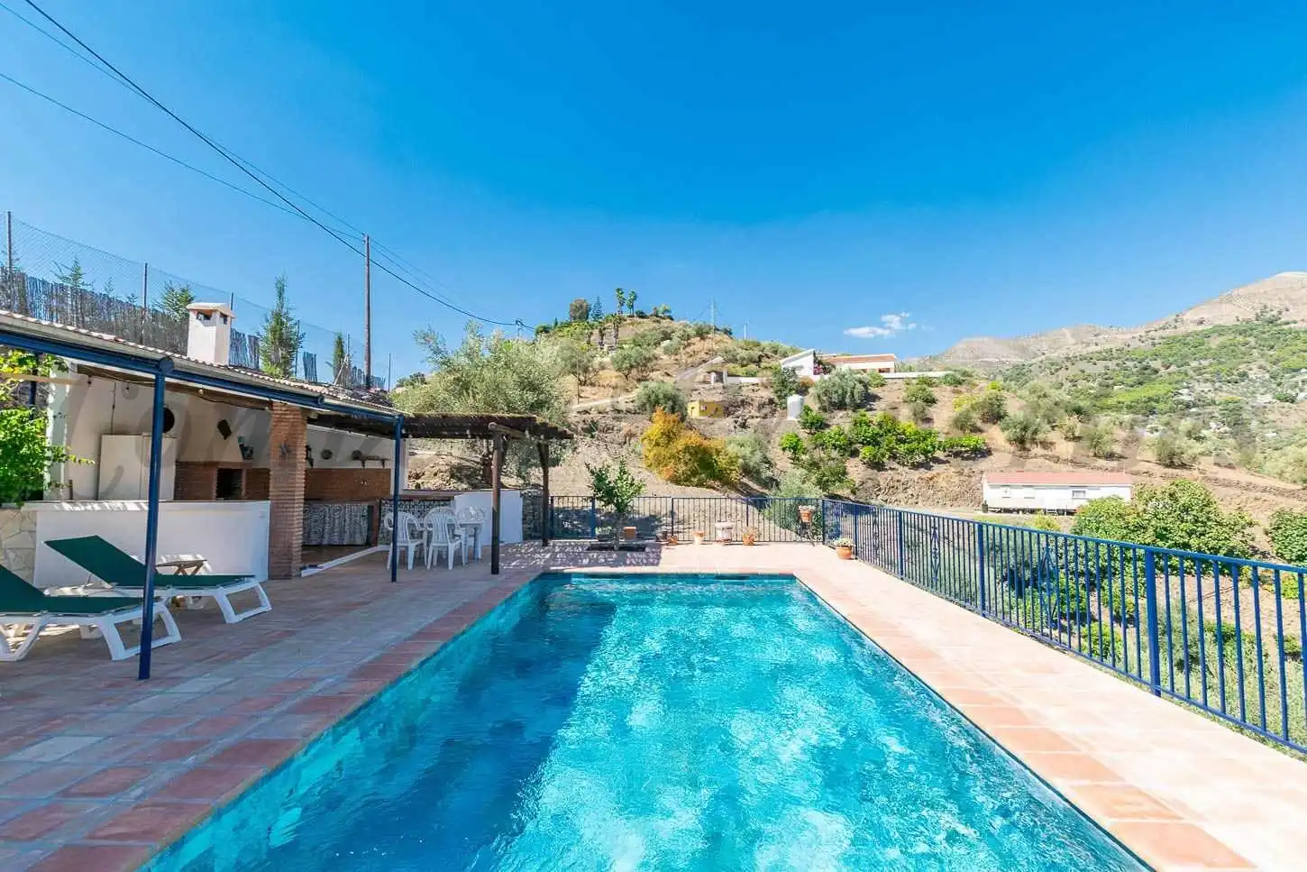 Swimming pool of Houses for rent in Cómpeta  with Air Conditioner, Private garden and Terrace