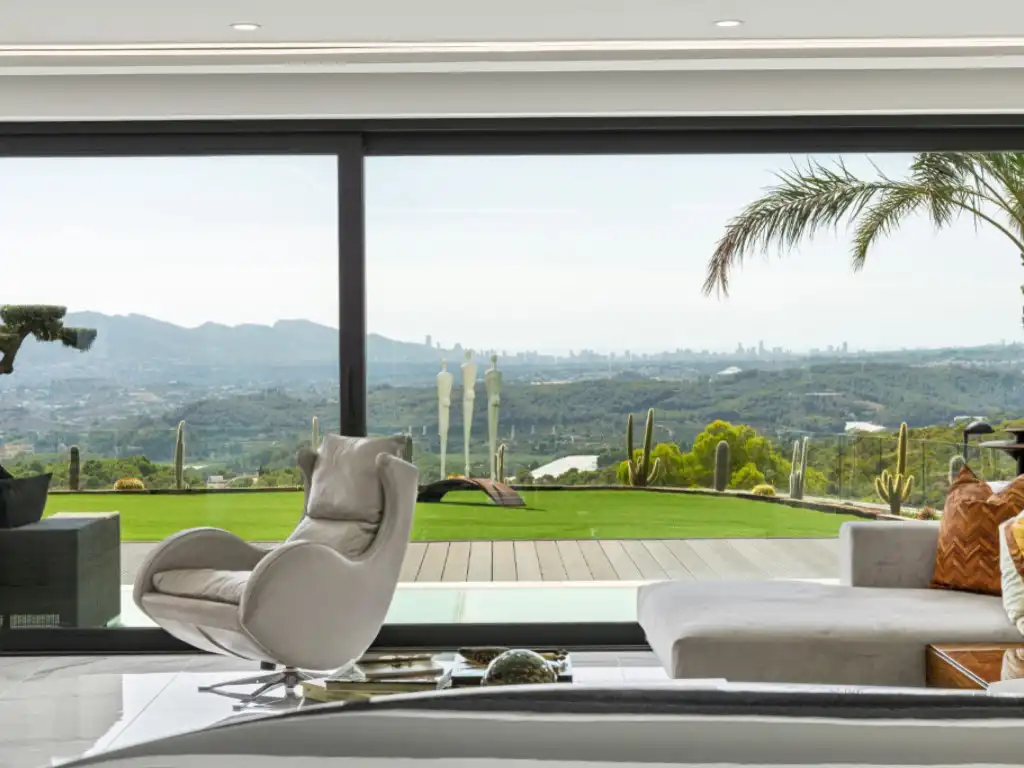 Sala de estar de Casa o chalet en venta en Altea con Aire acondicionado, Calefacción y Jardín privado