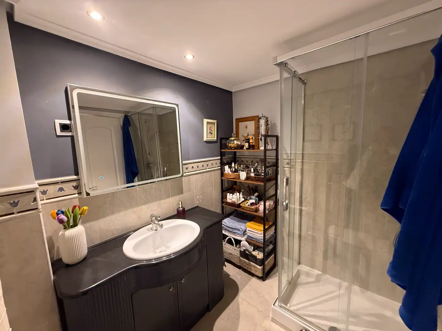 Badezimmer von Wohnung zum Verkauf in Madrid mit Klimaanlage, Heizung und Privatgarten