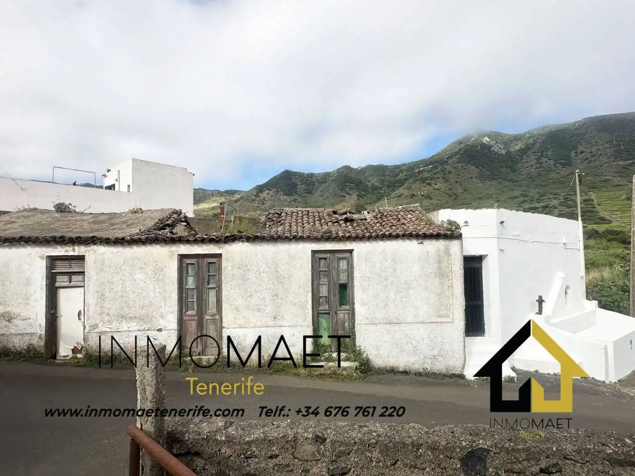 Außenansicht von Wohnung zum Verkauf in Buenavista del Norte mit Heizung, Privatgarten und Terrasse