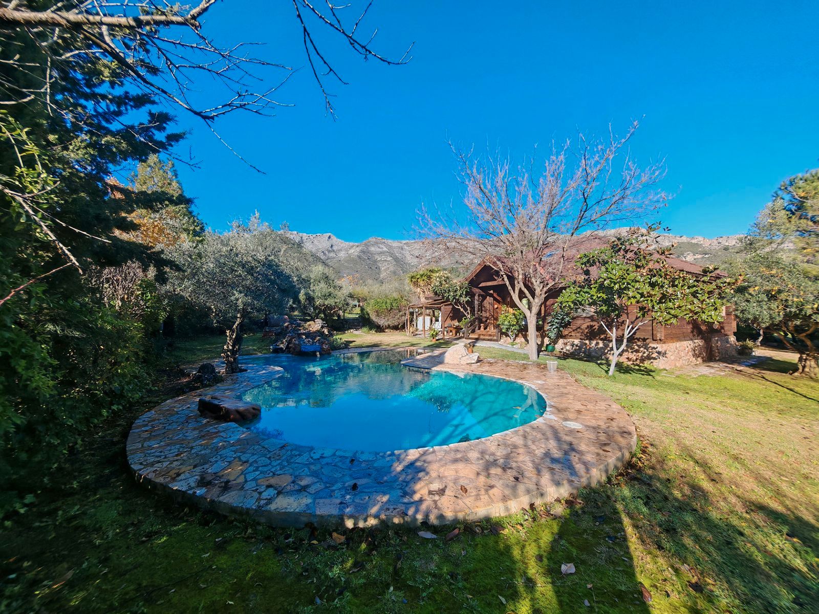 Piscina de Finca rústica en venda en Ojén amb Aire condicionat, Jardí privat i Terrassa