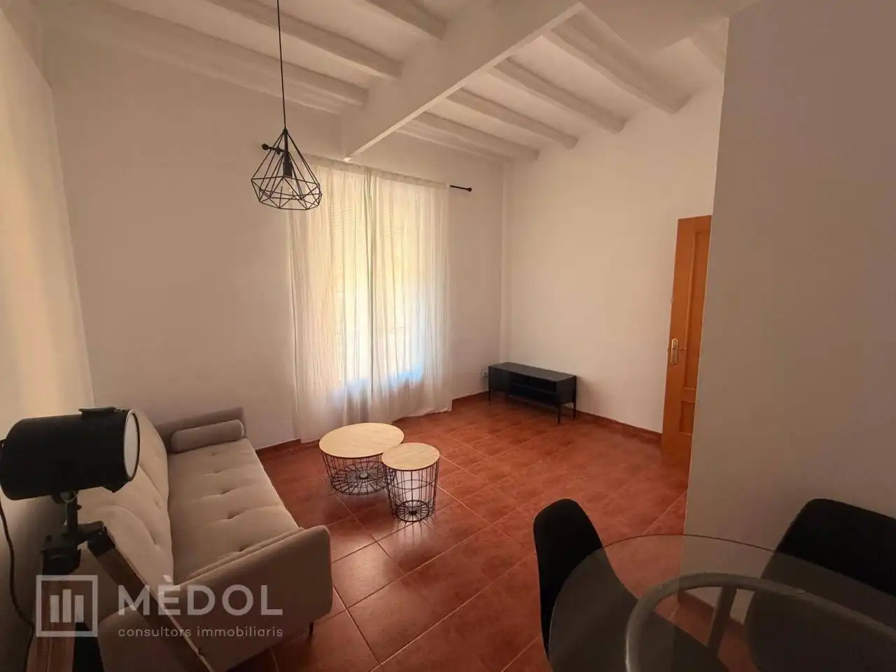 Sala de estar de Piso de alquiler en Tarragona con Aire acondicionado, Parquet y Amueblado
