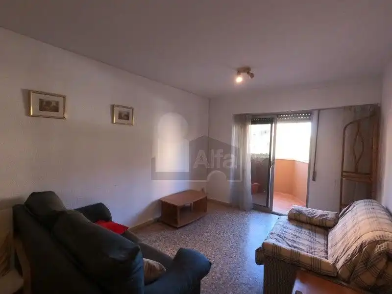 Wohnzimmer von Wohnung zur Miete in Valencia mit Klimaanlage, Möbliert und Ofen
