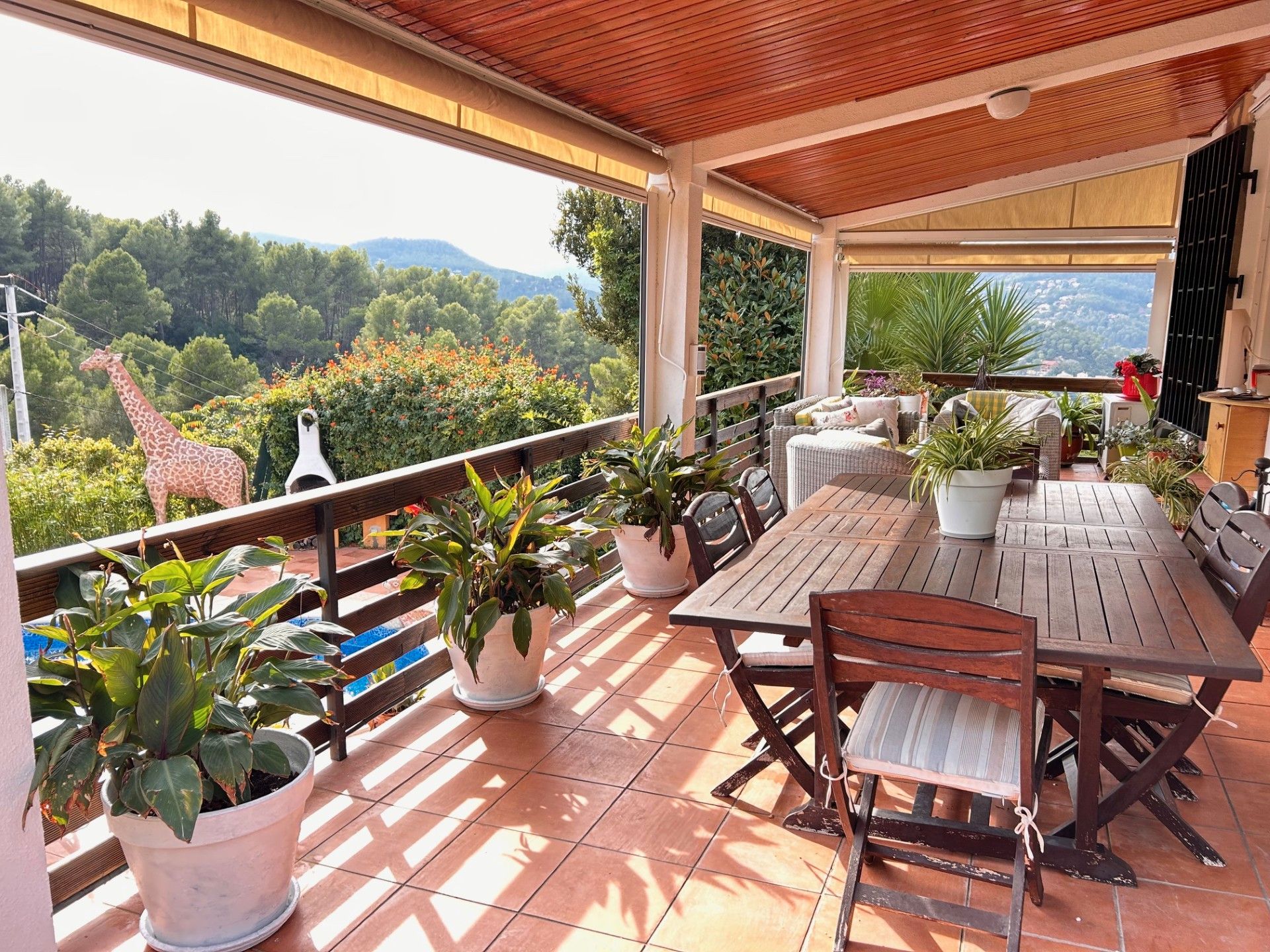 Terrassa de Casa o xalet en venda en Cervelló amb Aire condicionat, Calefacció i Jardí privat