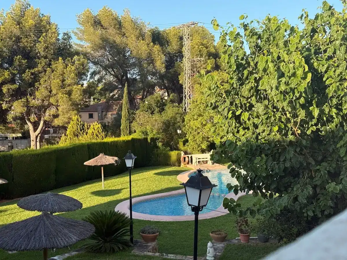 Garten von Wohnung zur Miete in Dénia mit Klimaanlage, Schwimmbad und Möbliert