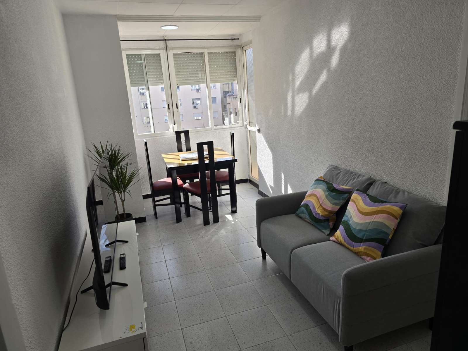 Sala d'estar de Apartament per a compartir en  Barcelona Capital amb Aire condicionat, Calefacció i Terrassa