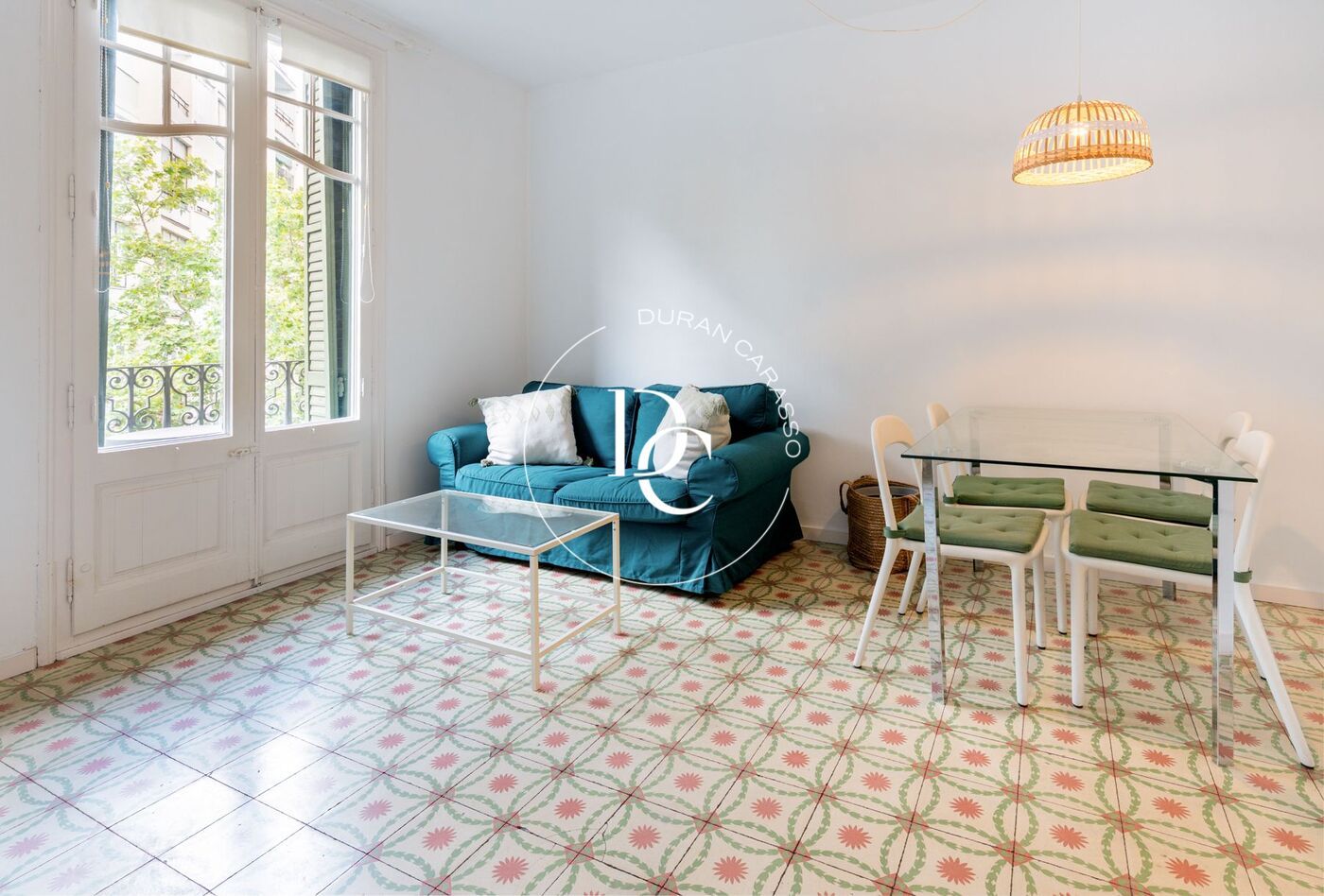 Living room of Flat for sale in  Barcelona Capital  with Air Conditioner and Balcony