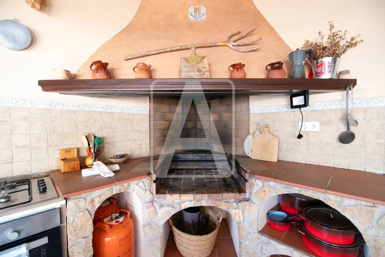 Cuina de Finca rústica en venda en Teulada amb Aire condicionat, Calefacció i Jardí privat
