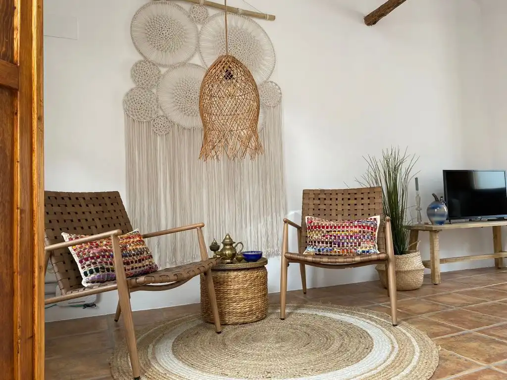 Sala de estar de Finca rústica en venta en Orxeta con Calefacción, Terraza y Trastero