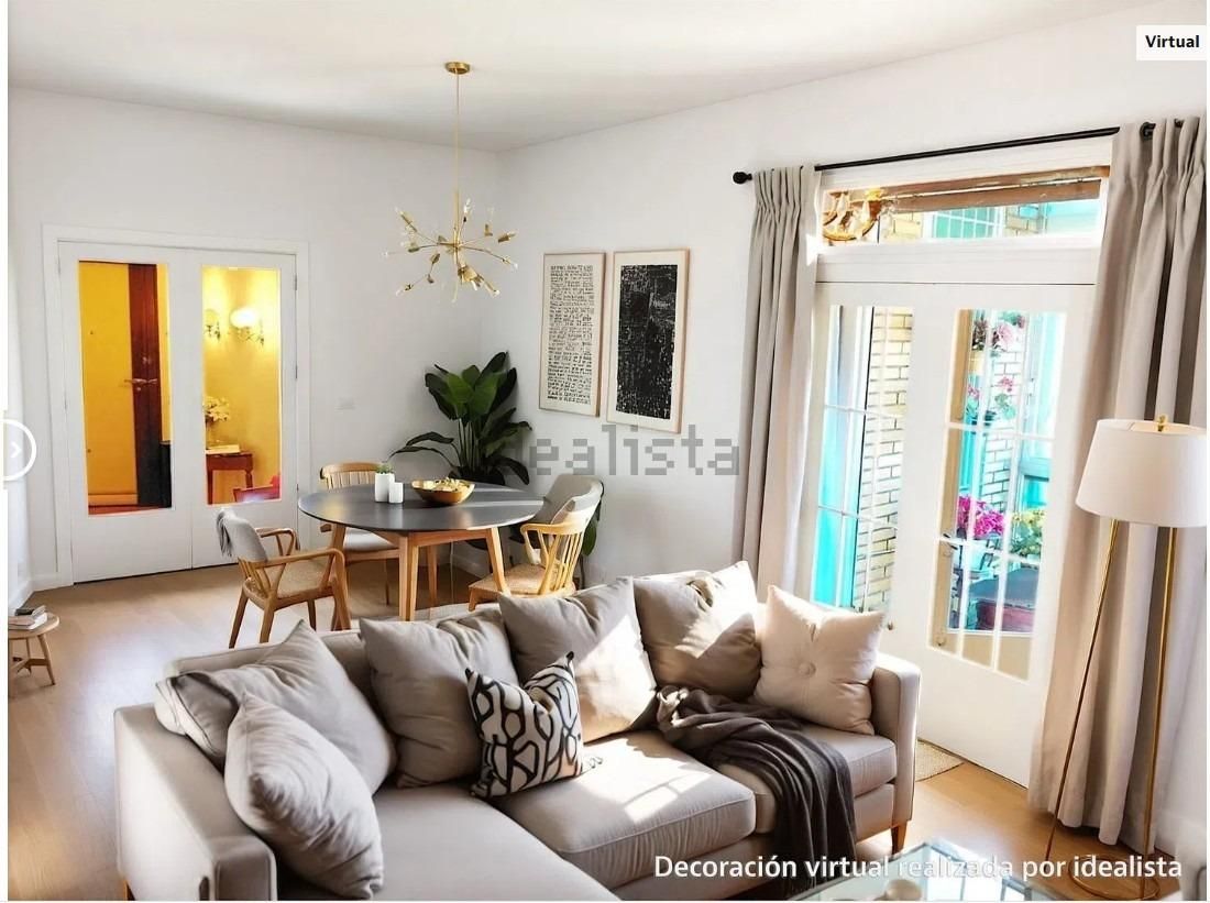 Living room of Flat for sale in Getxo   with Heating, Terrace and Furnished