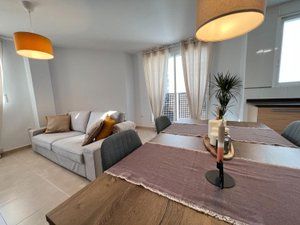 Living room of Flat to rent in Almenara  with Air Conditioner, Furnished and Pets allowed