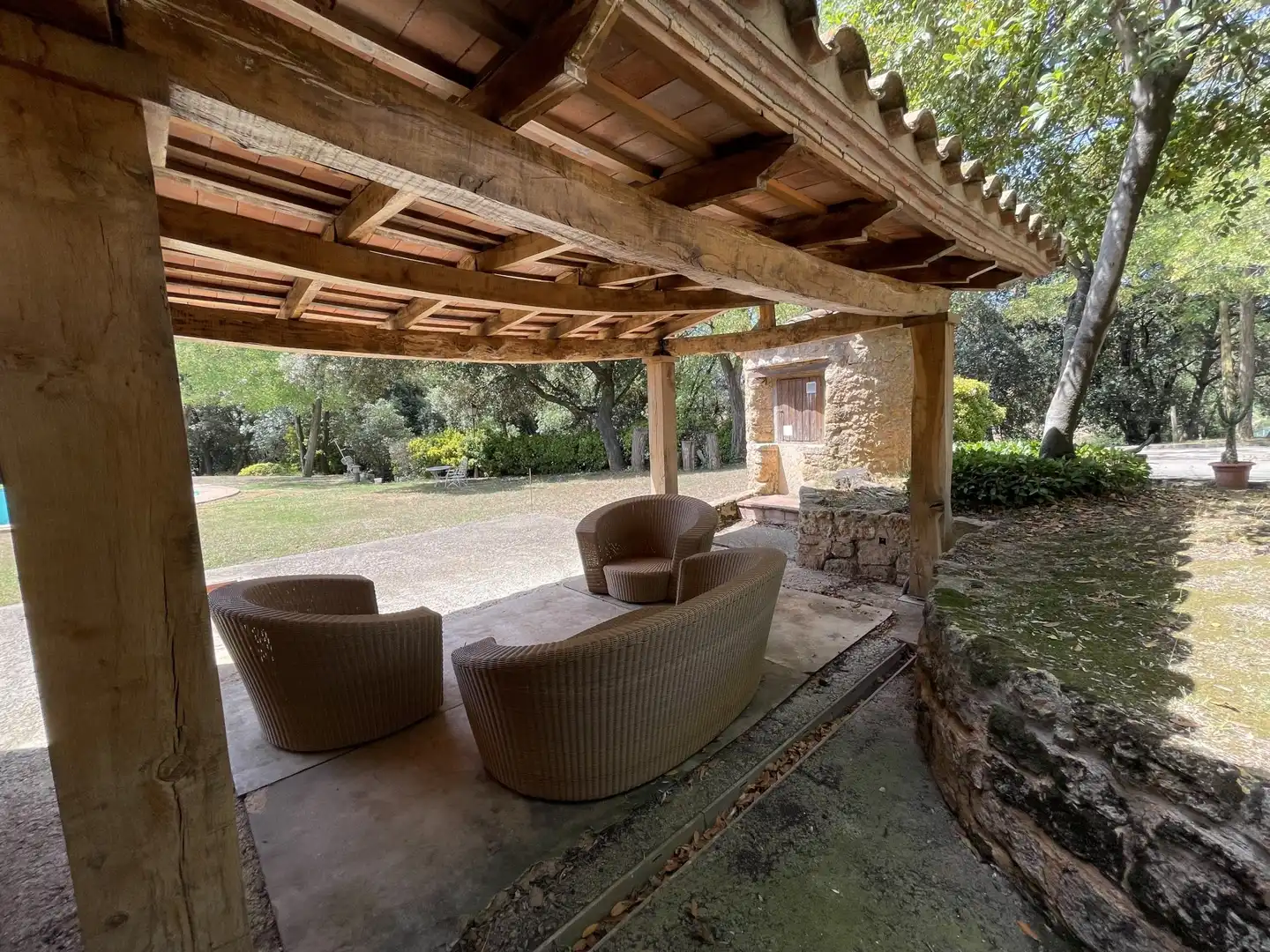 Terraza de Finca rústica en venta en Cornellà del Terri con Trastero y Piscina