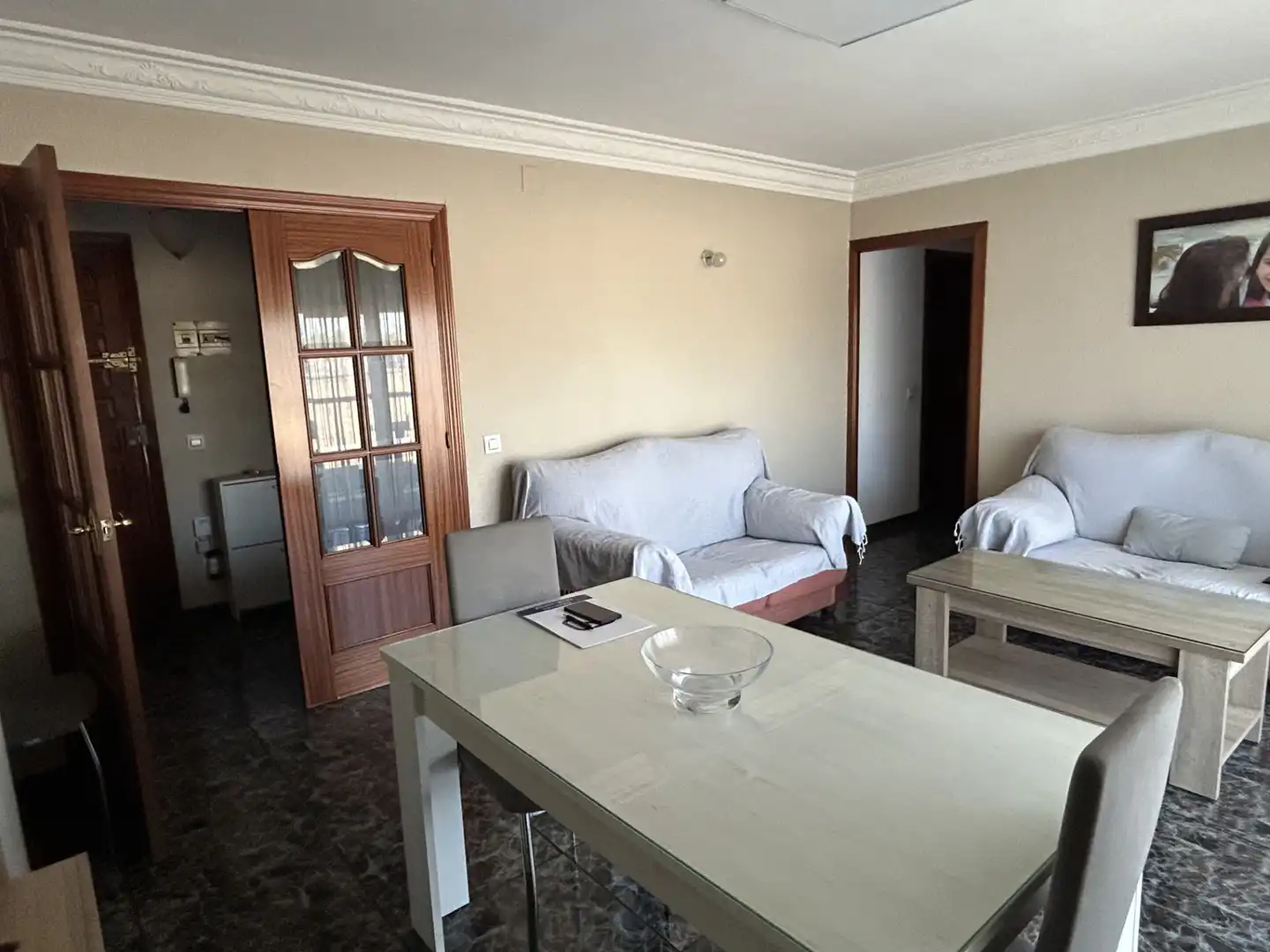 Sala de estar de Piso en venta en Andújar con Aire acondicionado, Amueblado y Horno