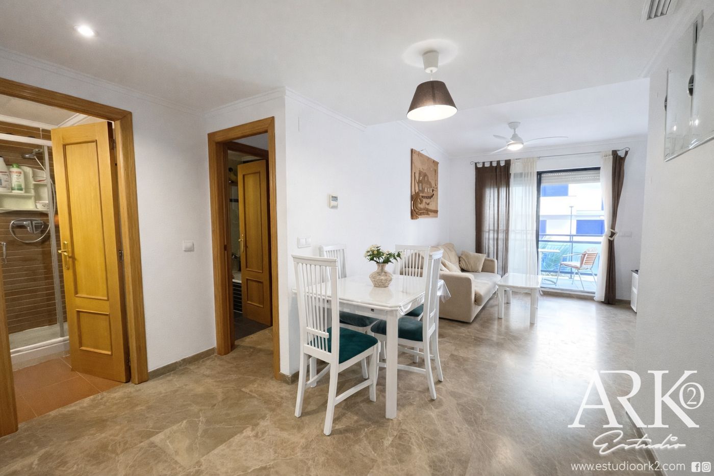 Dormitori de Apartament en venda en Daimús amb Aire condicionat, Terrassa i Moblat