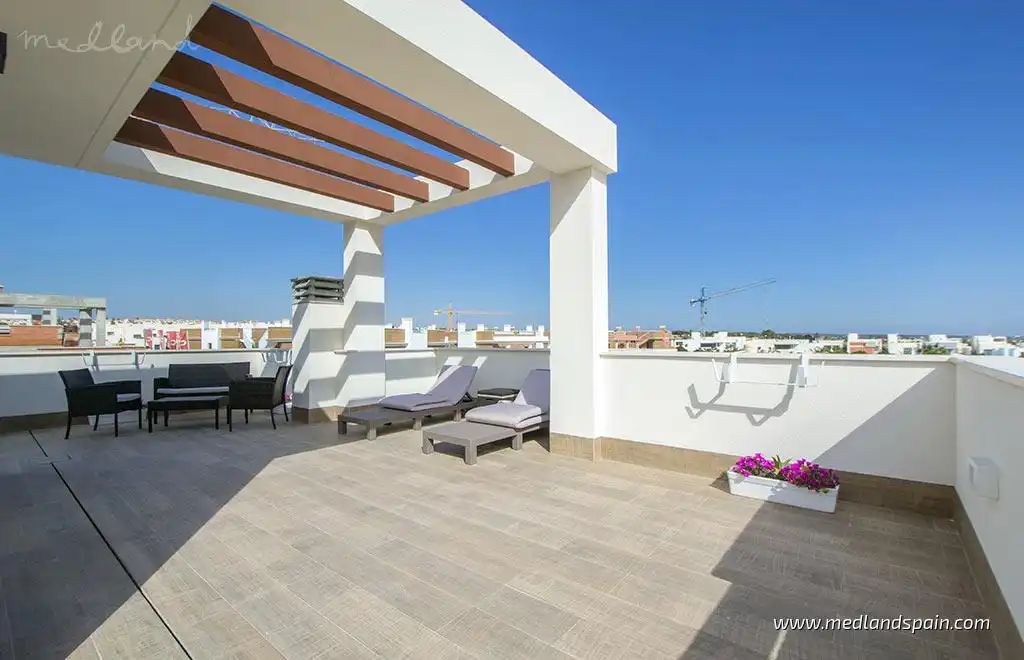 Terrassa de Casa o xalet en venda en Rojales amb Jardí privat, Terrassa i Piscina