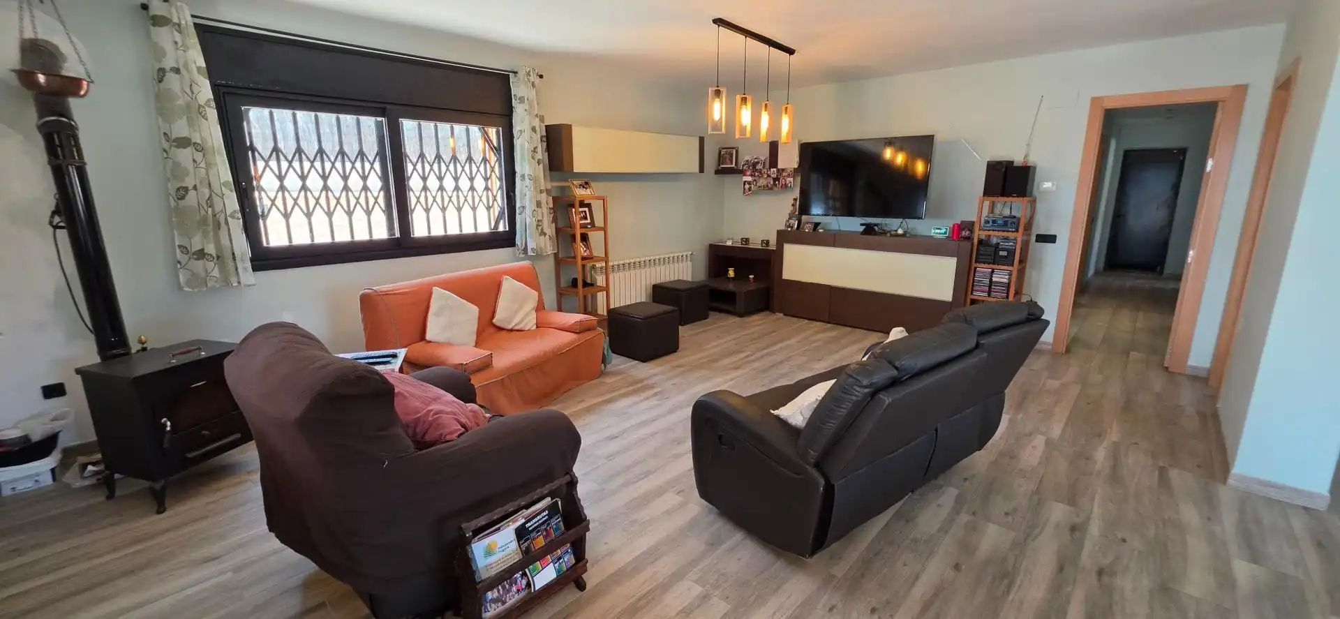 Sala de estar de Casa o chalet en venta en Fogars de la Selva con Aire acondicionado, Calefacción y Terraza