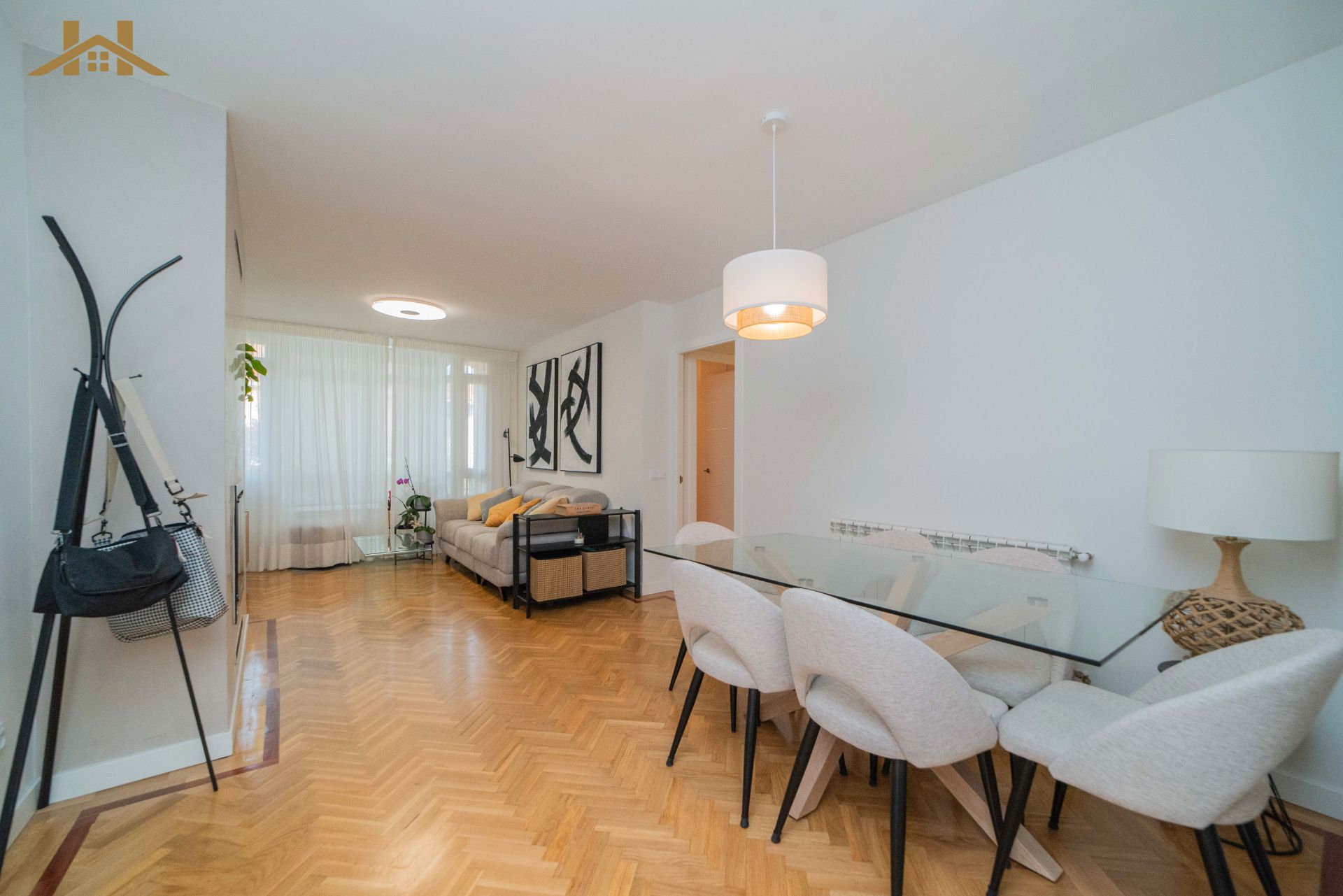 Dining room of Flat for sale in El Escorial  with Heating, Private garden and Parquet flooring