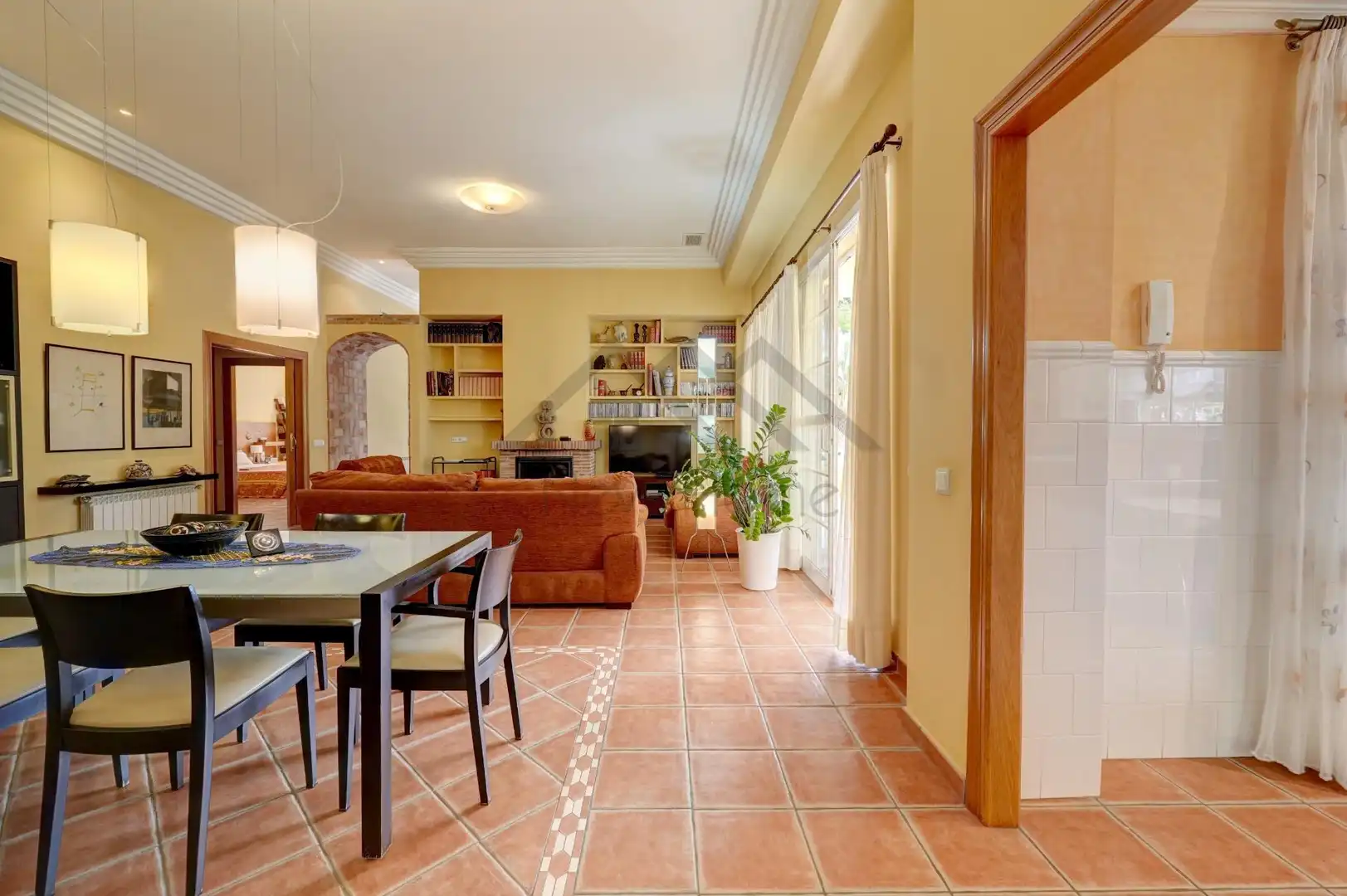 Living room of Houses for sale in La Pobla de Vallbona  with Heating, Private garden and Terrace