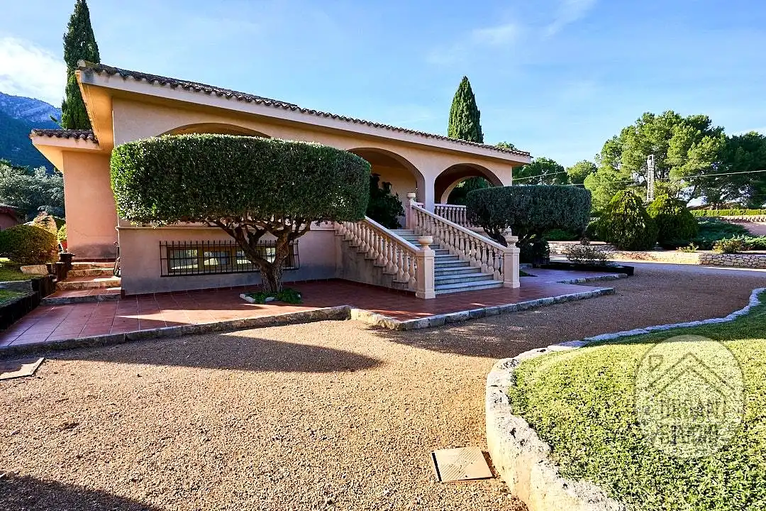 Exterior view of Houses for sale in Cocentaina  with Heating, Terrace and Swimming Pool
