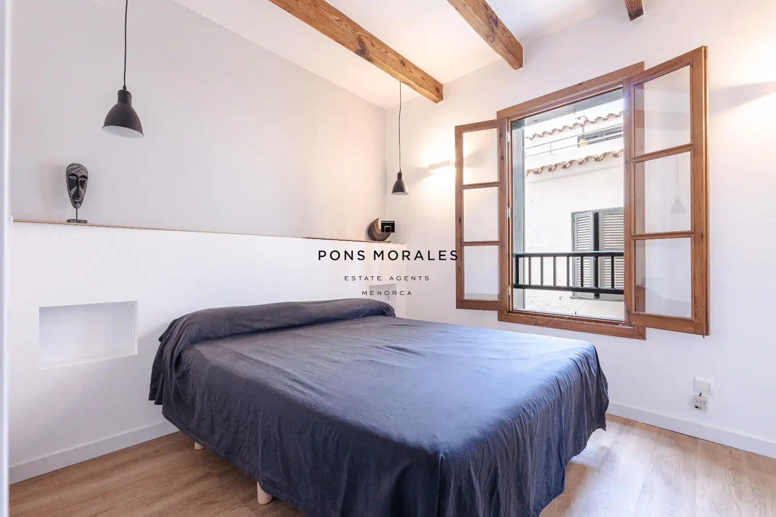 Schlafzimmer von Wohnung zum Verkauf in Ciutadella de Menorca mit Klimaanlage, Heizung und Terrasse