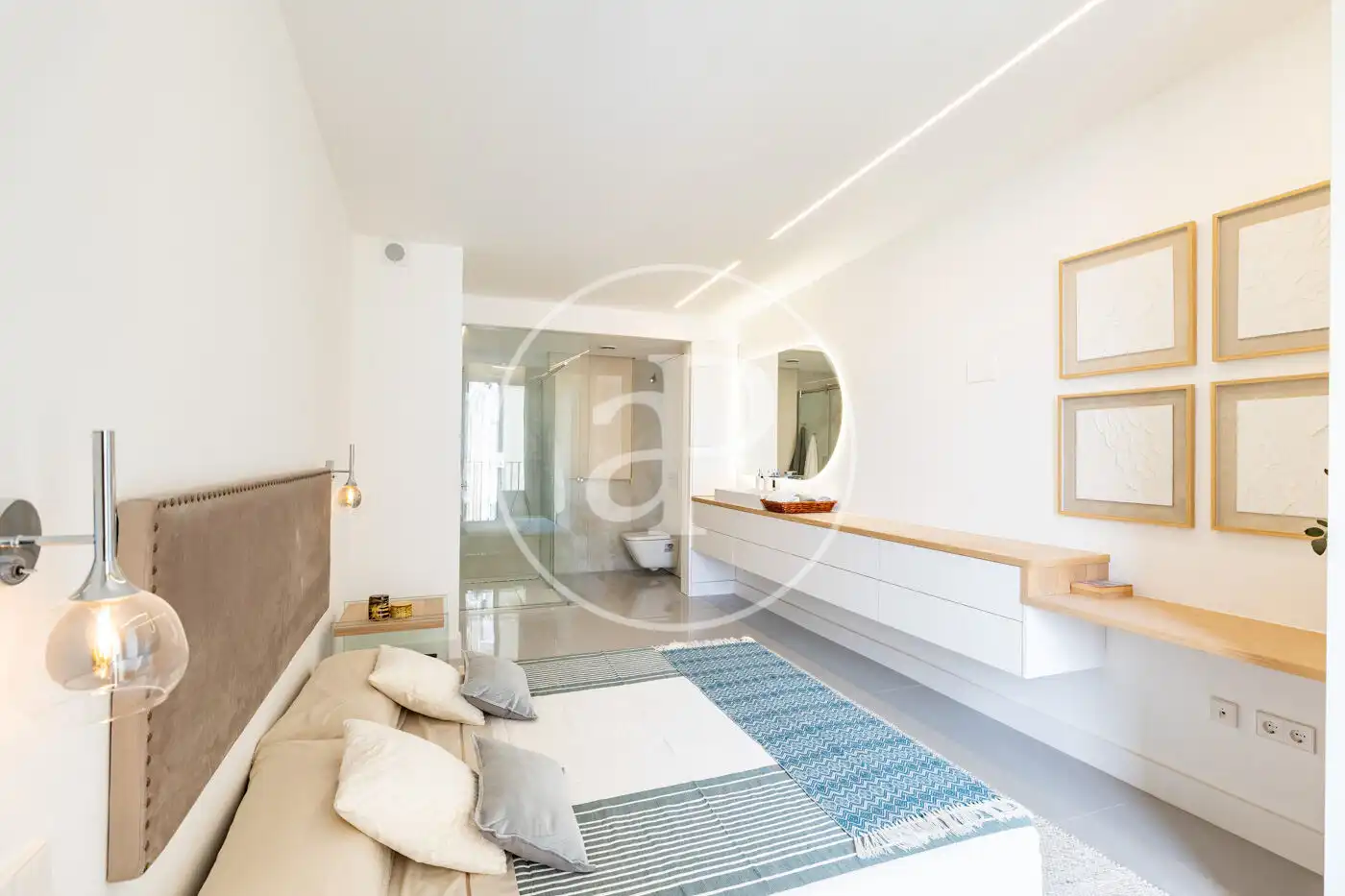 Bedroom of Flat for rent in Barcelona  with Air Conditioner, Heating and Terrace
