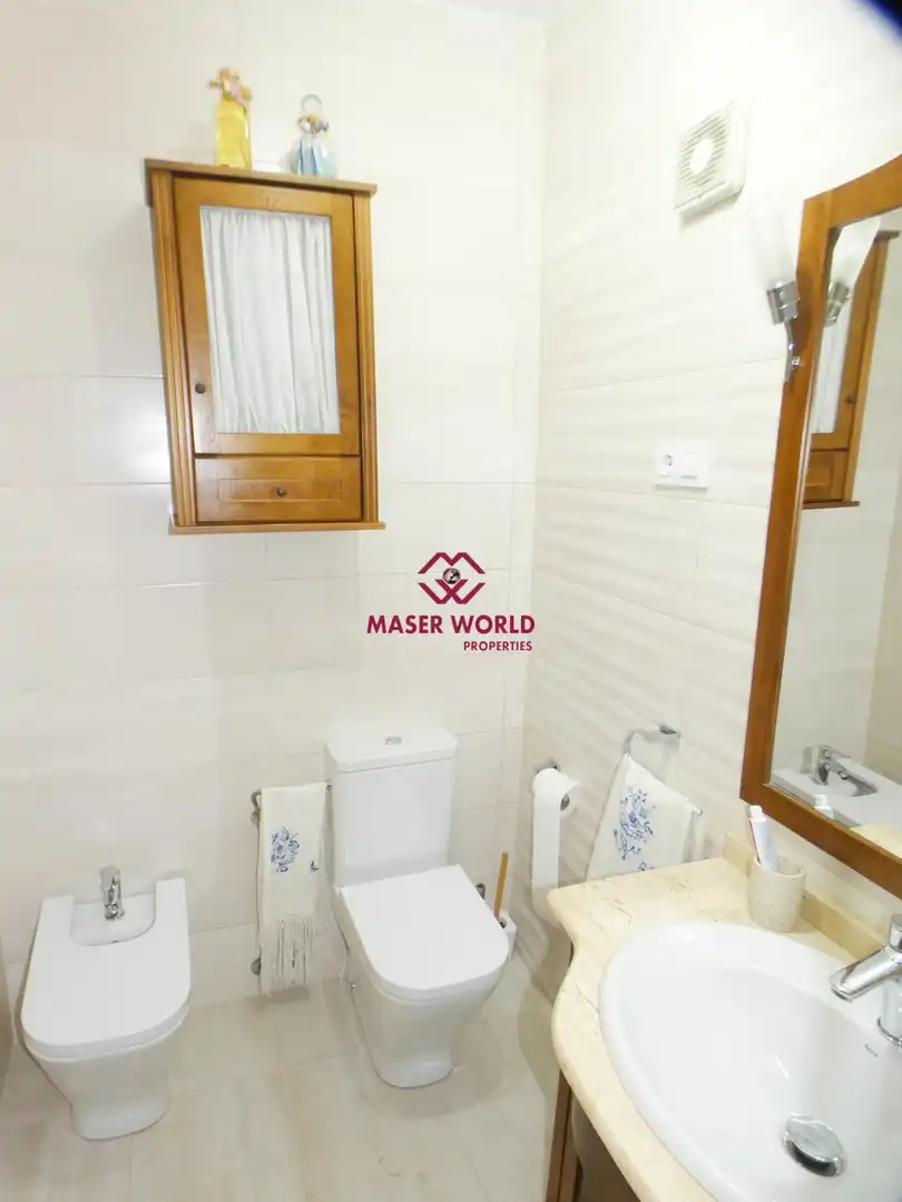 Badezimmer von Wohnung zum Verkauf in Mazarrón mit Klimaanlage, Heizung und Abstellraum