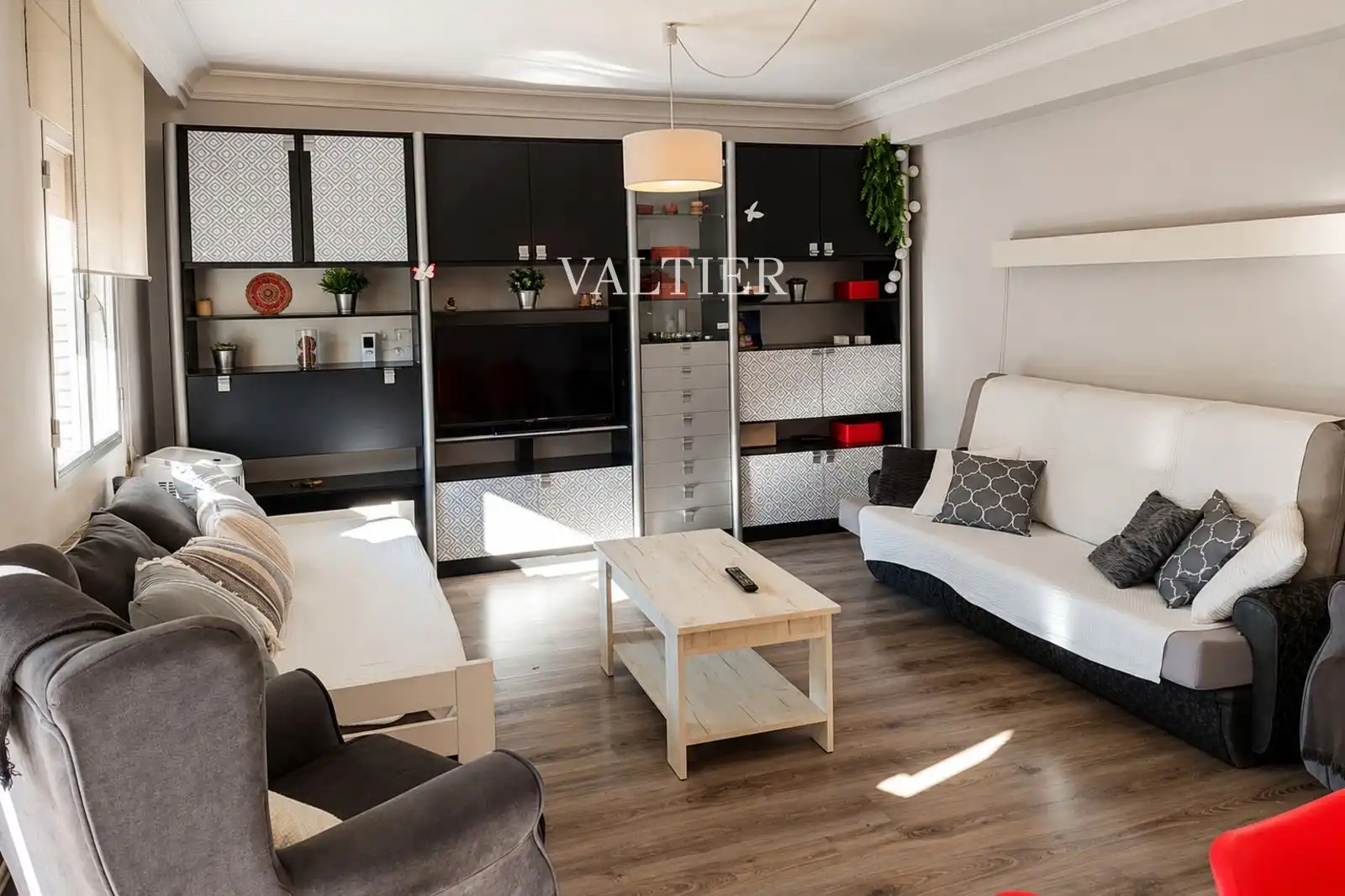 Sala de estar de Piso de alquiler en Madrid con Aire acondicionado, Terraza y Amueblado