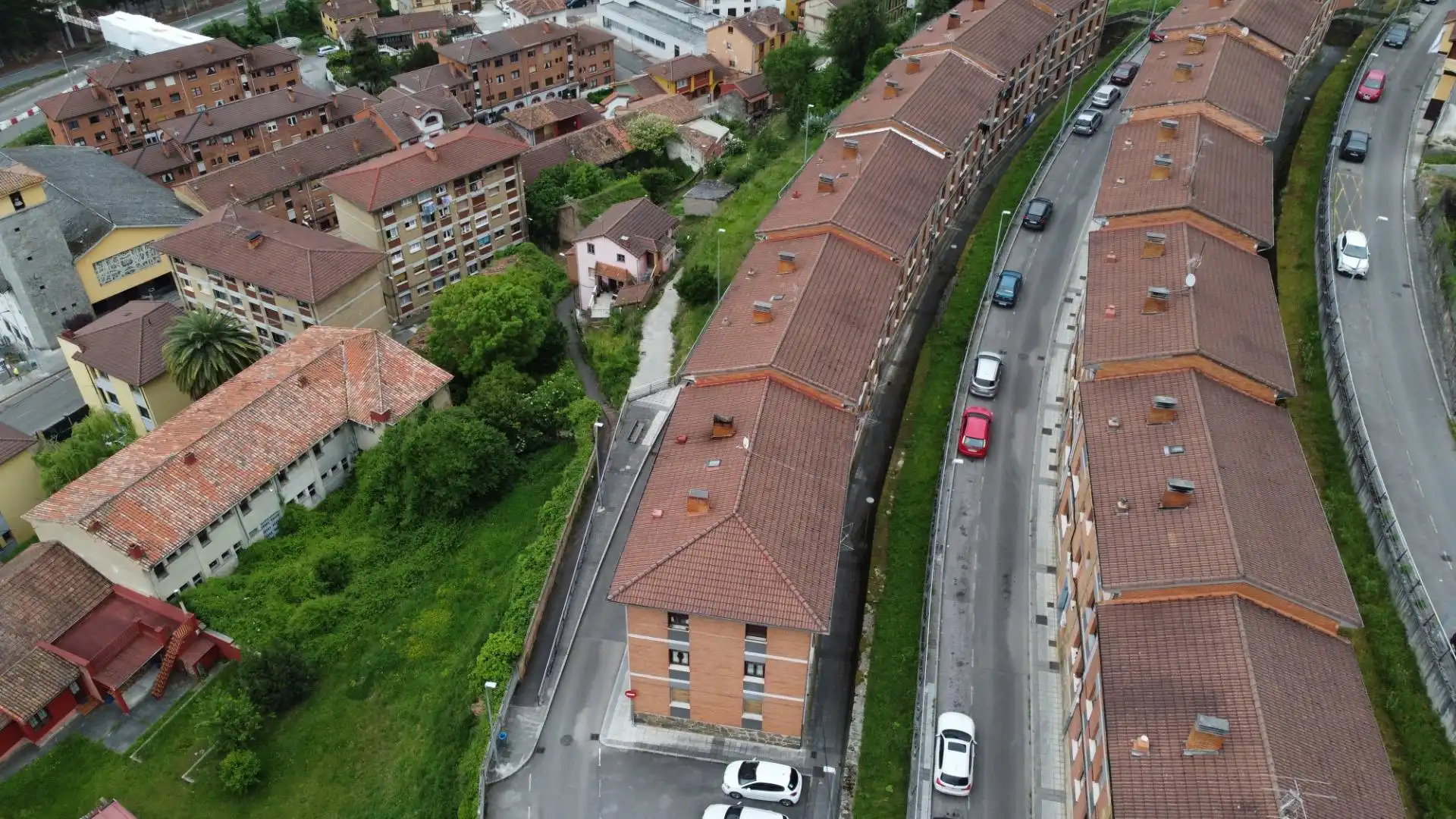 Vista exterior de Piso en venta en Aller