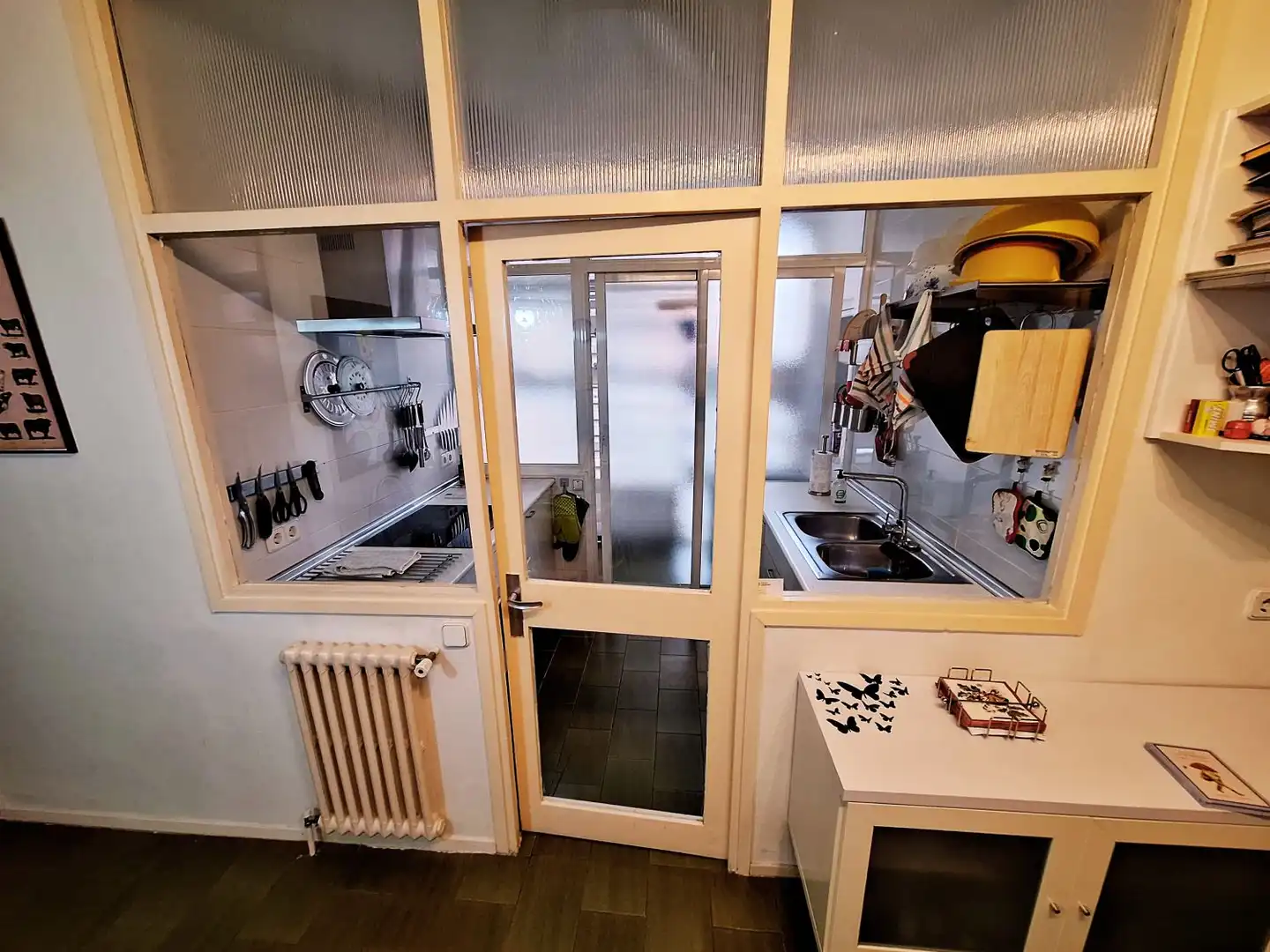 Kitchen of Flat for rent in Madrid  with Air Conditioner, Heating and Furnished