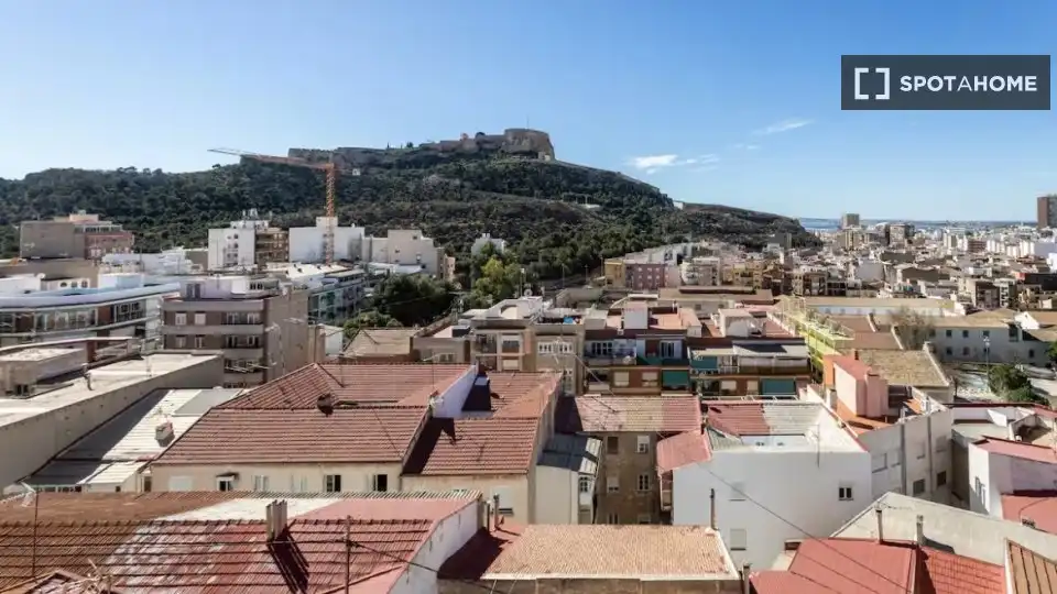 Vista exterior de Piso para compartir en Alicante / Alacant con Aire acondicionado, Terraza y Amueblado