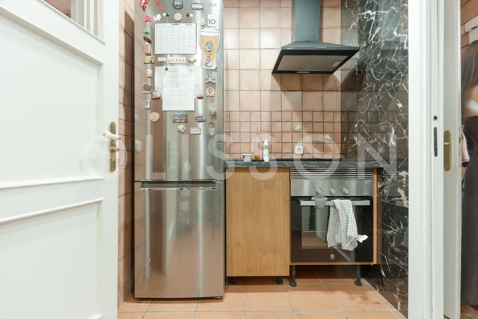 Cocina de Piso de alquiler en Madrid con Aire acondicionado, Calefacción y Terraza