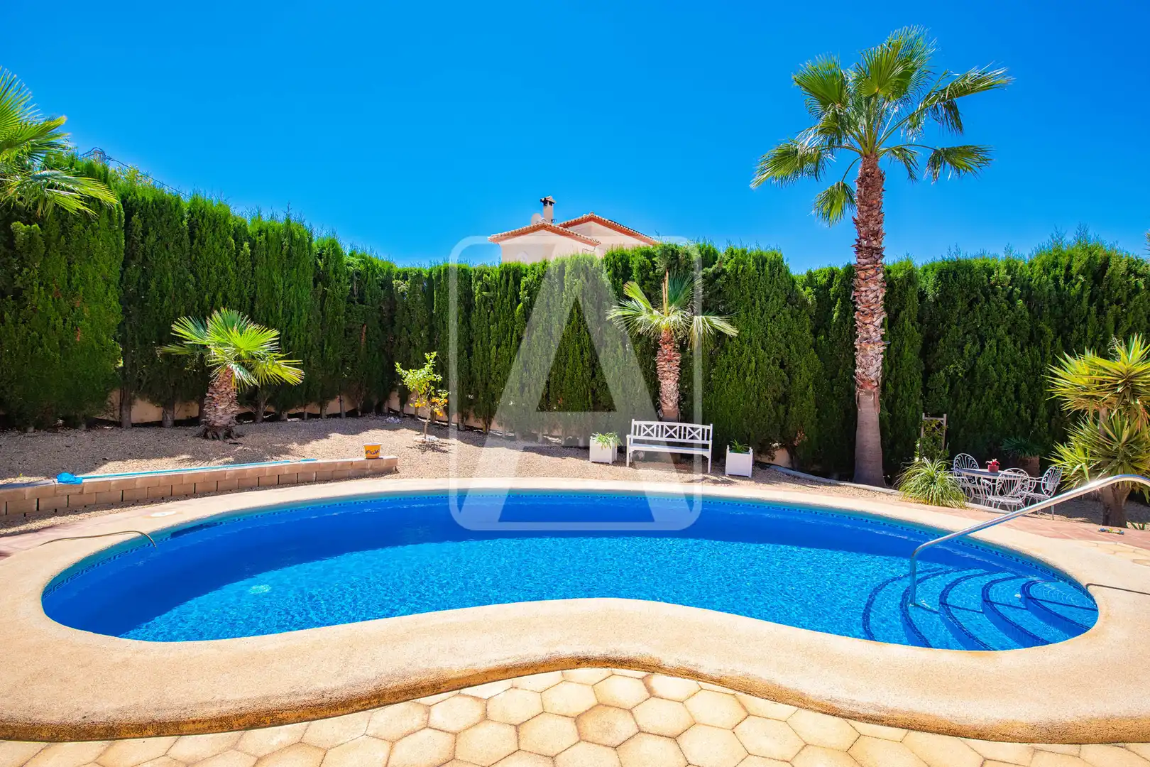 Piscina de Casa o chalet en venta en Calpe / Calp con Aire acondicionado, Calefacción y Jardín privado