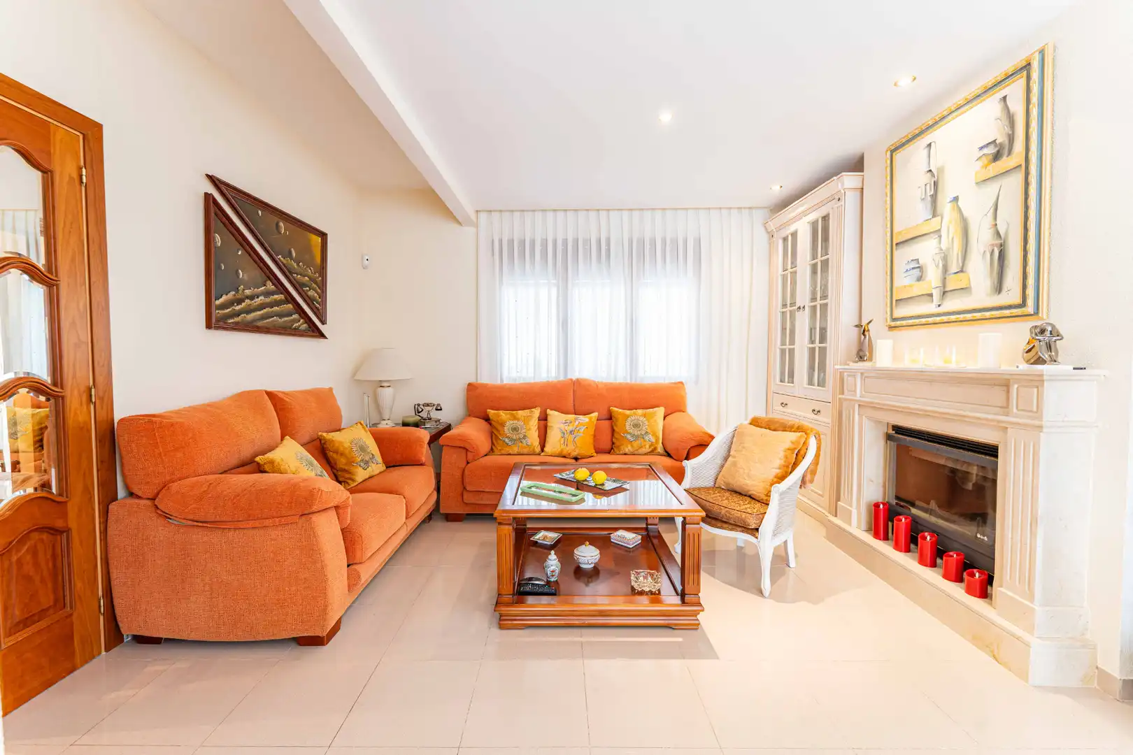Living room of Houses for sale in Alpedrete  with Furnished
