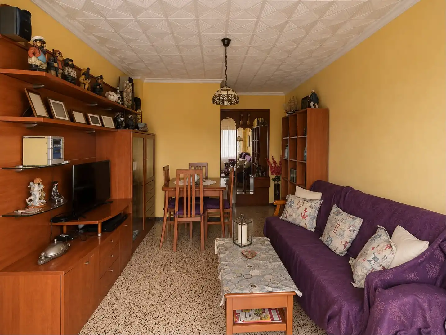 Sala d'estar de Pis en venda en Blanes amb Aire condicionat, Calefacció i Moblat