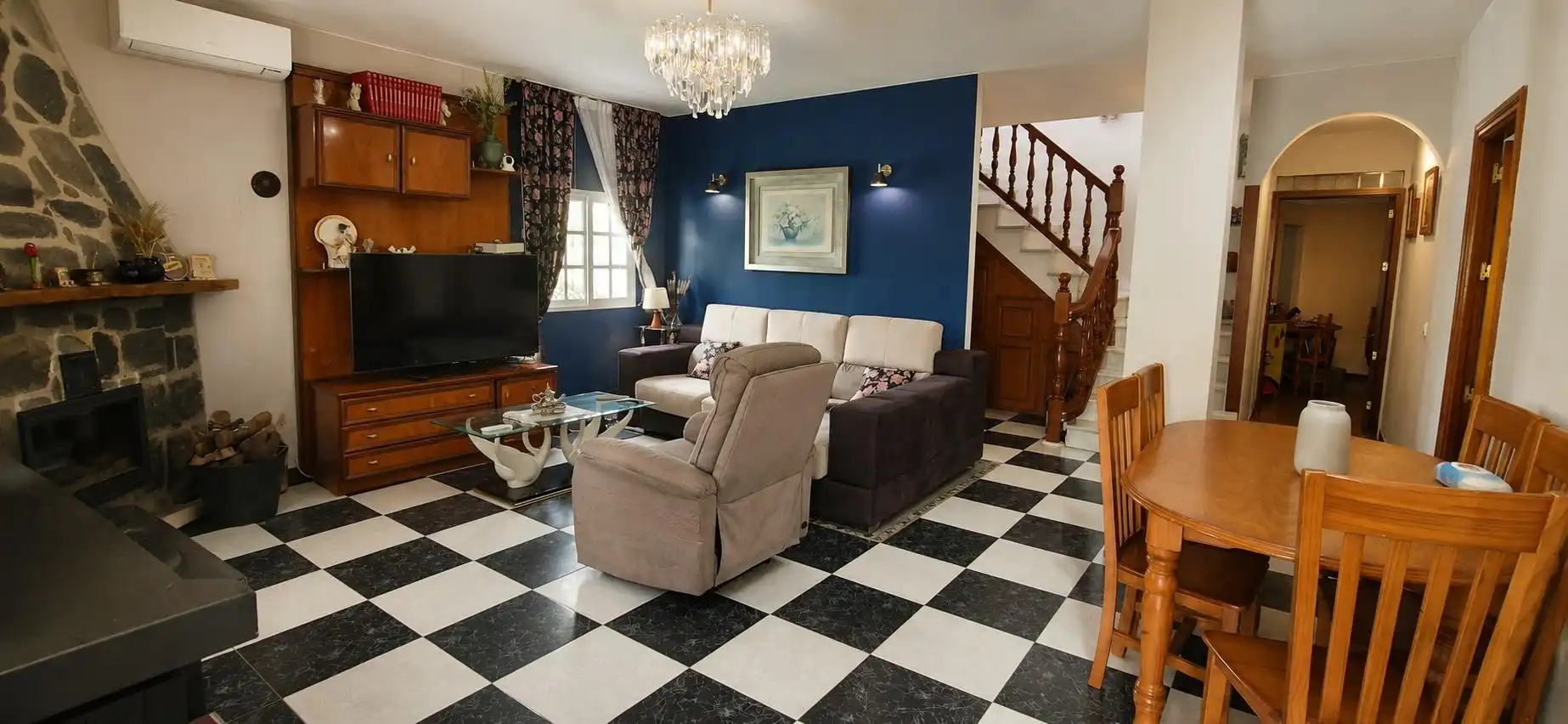 Sala de estar de Casa o chalet en venta en Málaga con Aire acondicionado, Jardín privado y Terraza