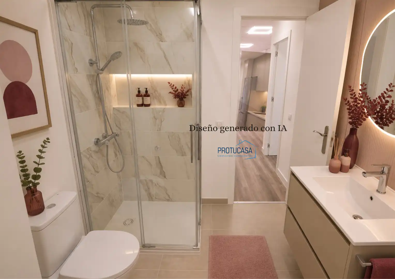 Badezimmer von Wohnung zum Verkauf in Las Palmas de Gran Canaria mit Klimaanlage